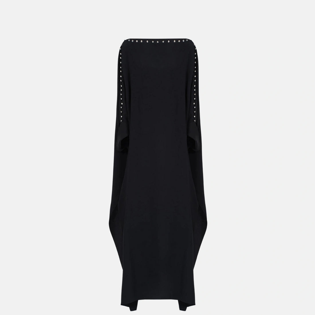 Taller Marmo Mila Crystal Kaftan in Black, Front