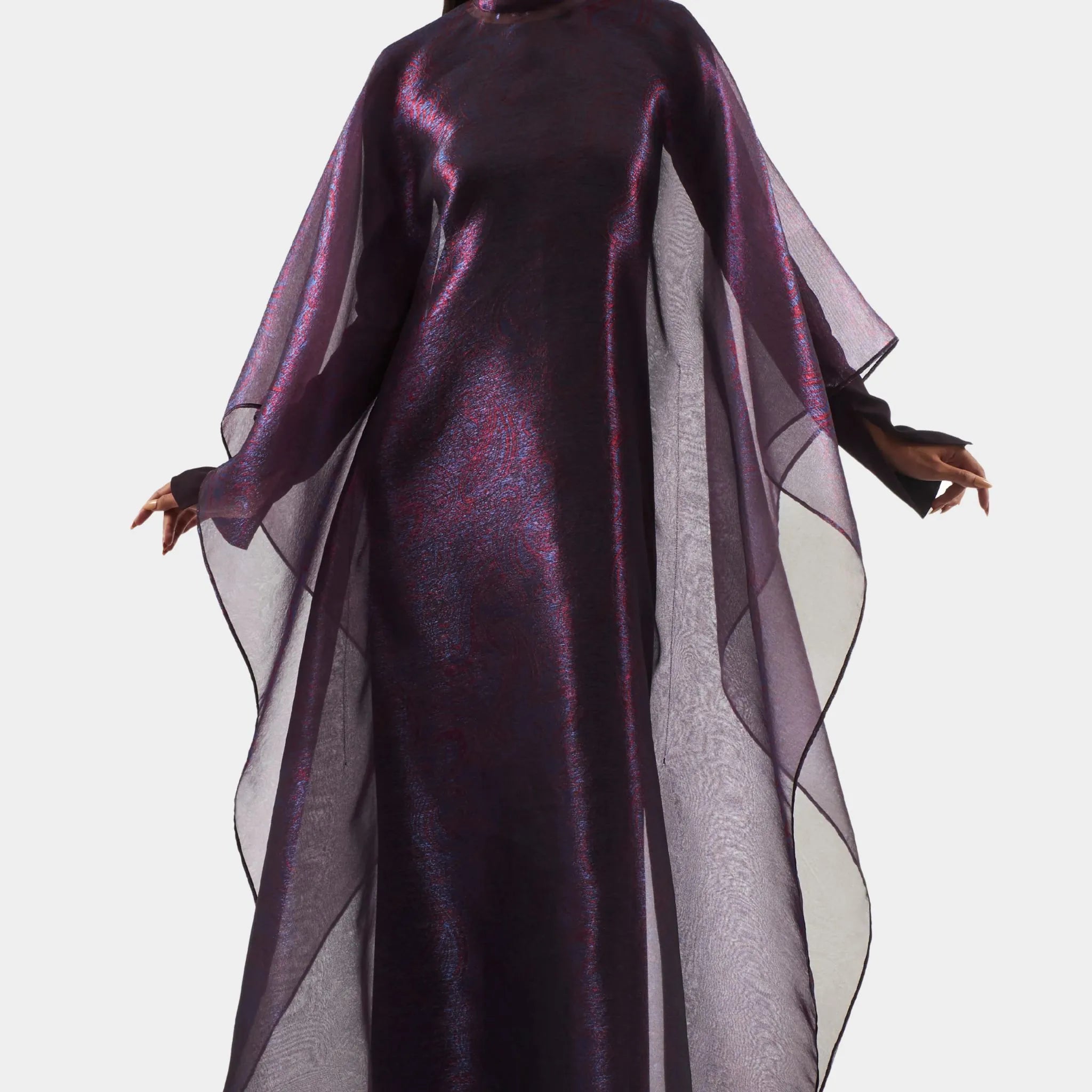Taller Marmo Suratt Kaftan In Violet, Front