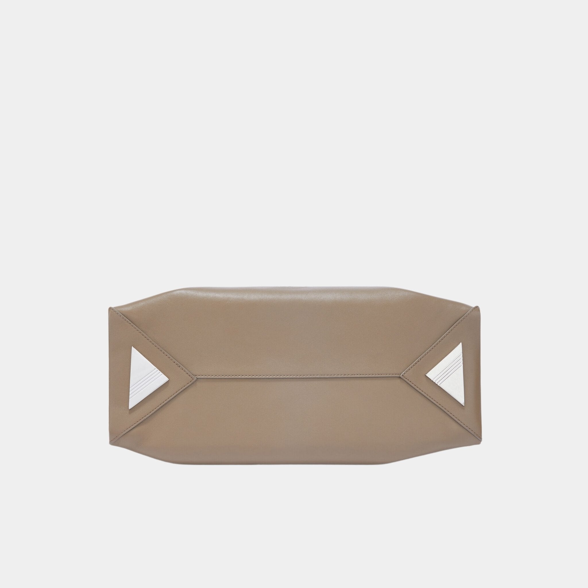 The Attico La Passeggiata Medium Top Handle Camel Calf Leather, Camel, Back