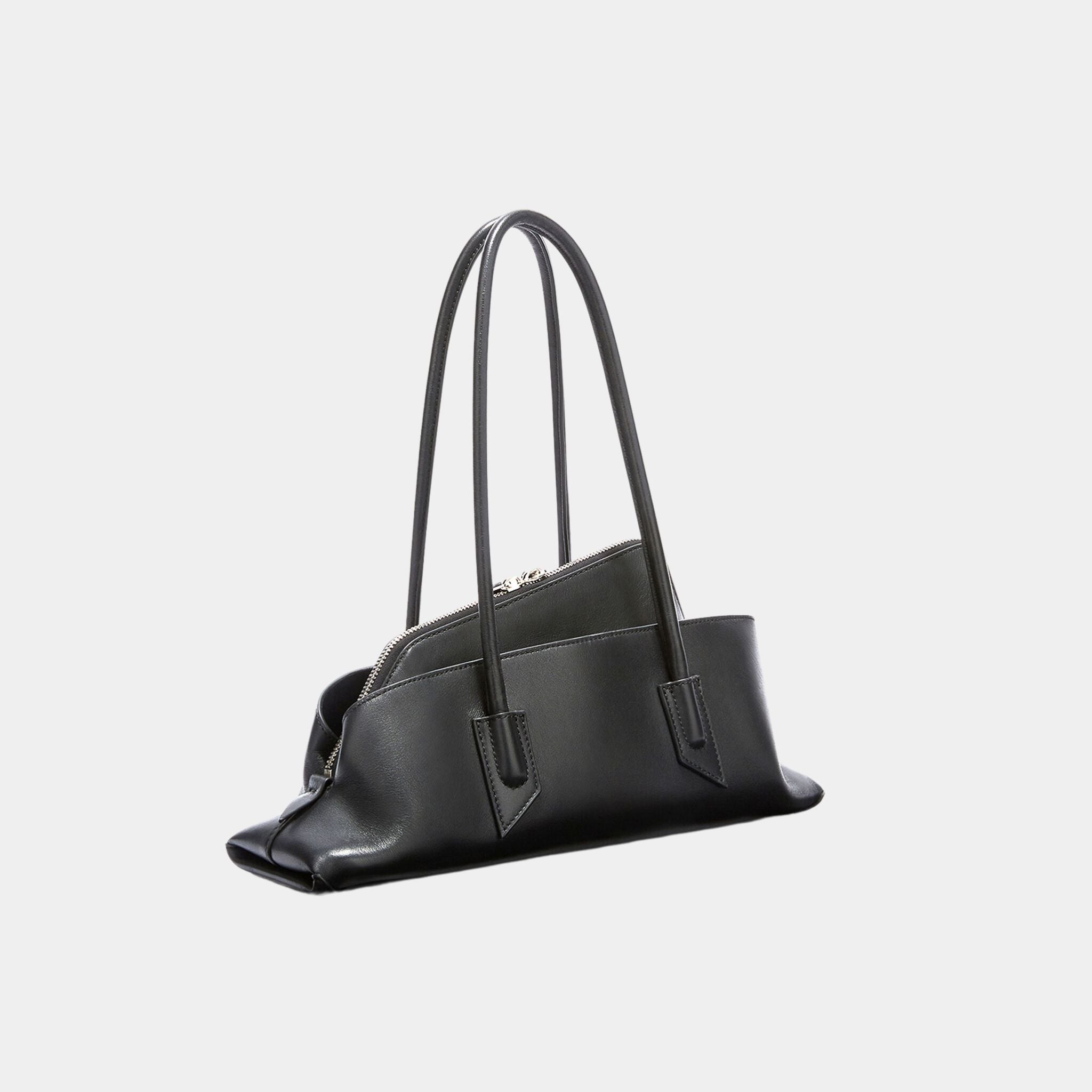 The Attico La Passeggiata Small Black Top Handle, Side