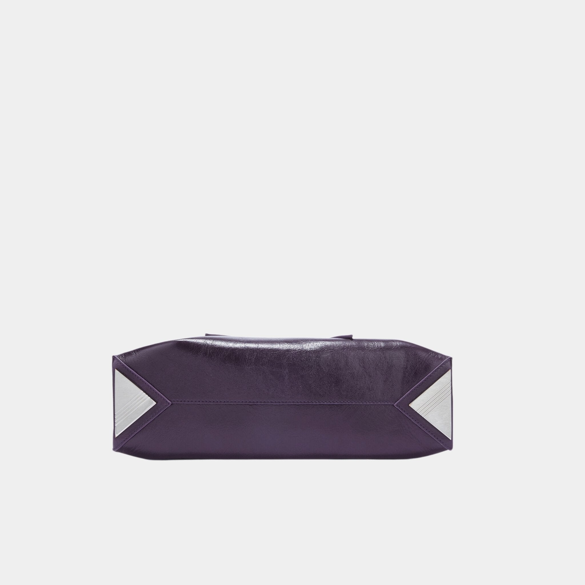 The Attico La Passeggiata Small Dark Violet Top Handle, Back