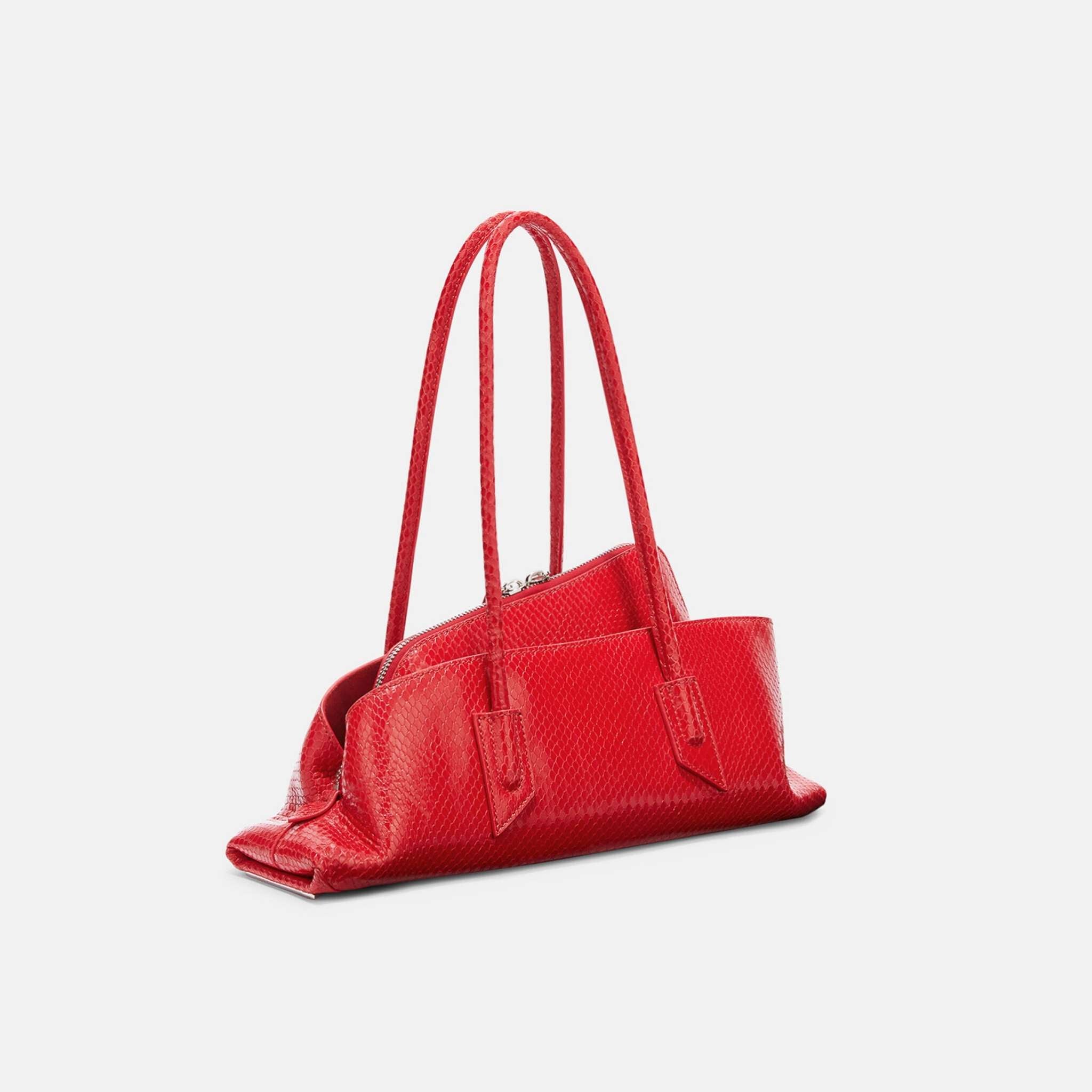 The Attico La Passeggiata Small Red Top Handle, Side