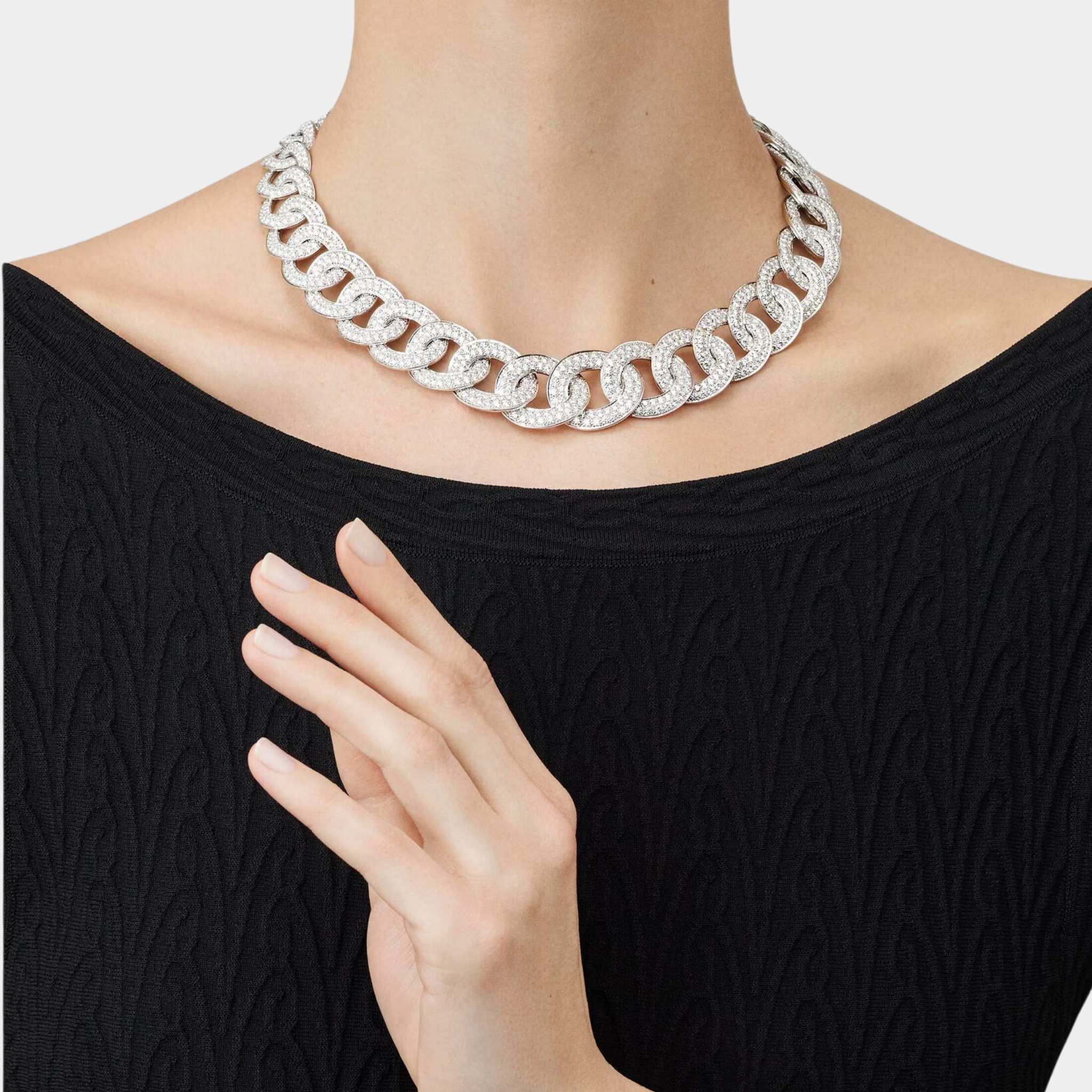 Van Cleef & Arpels Olympia necklace white gold Diamond, Model