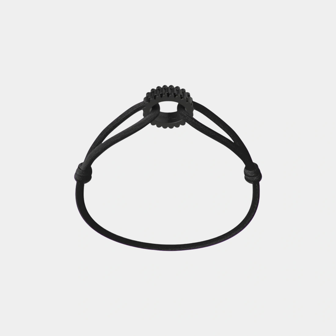 Wecord Carbon Regent Cord Bracelet, Black