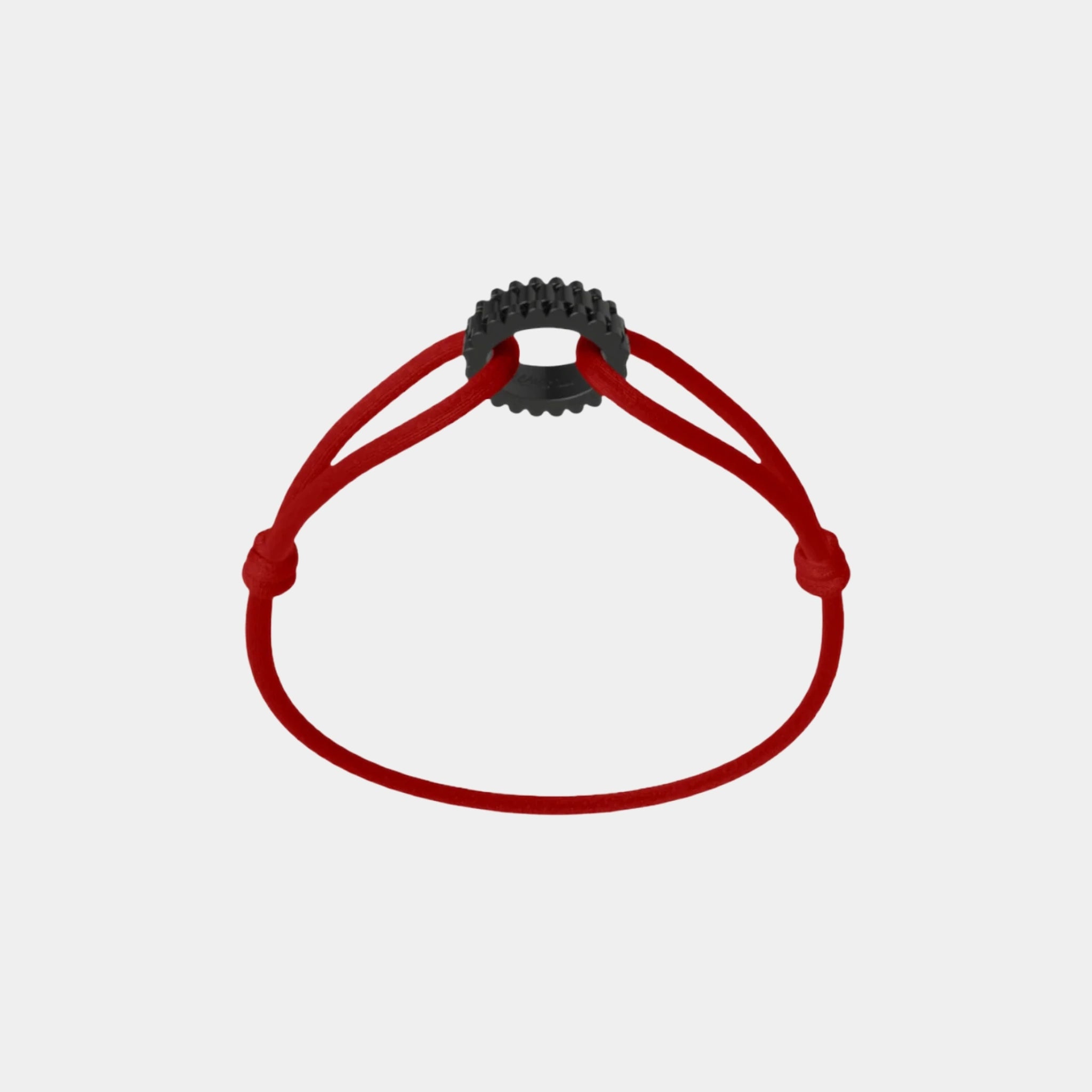 Wecord Carbon Regent Cord Bracelet, Red