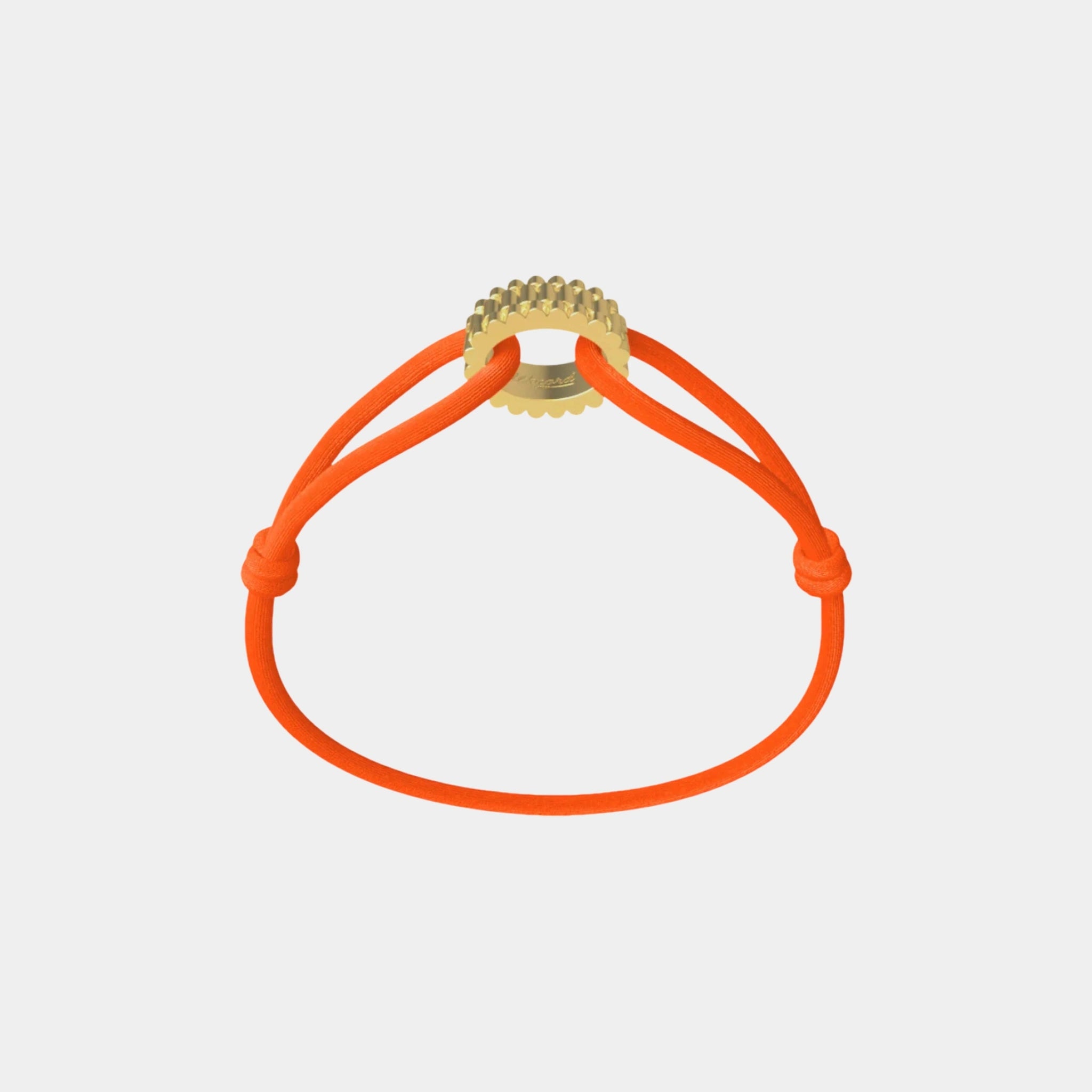 Wecord Golden Regent Cord Bracelet, Neon Orange