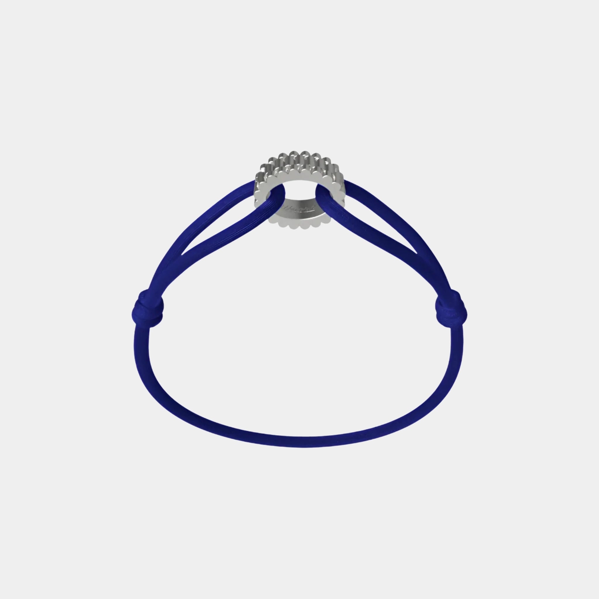 Wecord Regent Cord Bracelet, Navy Blue