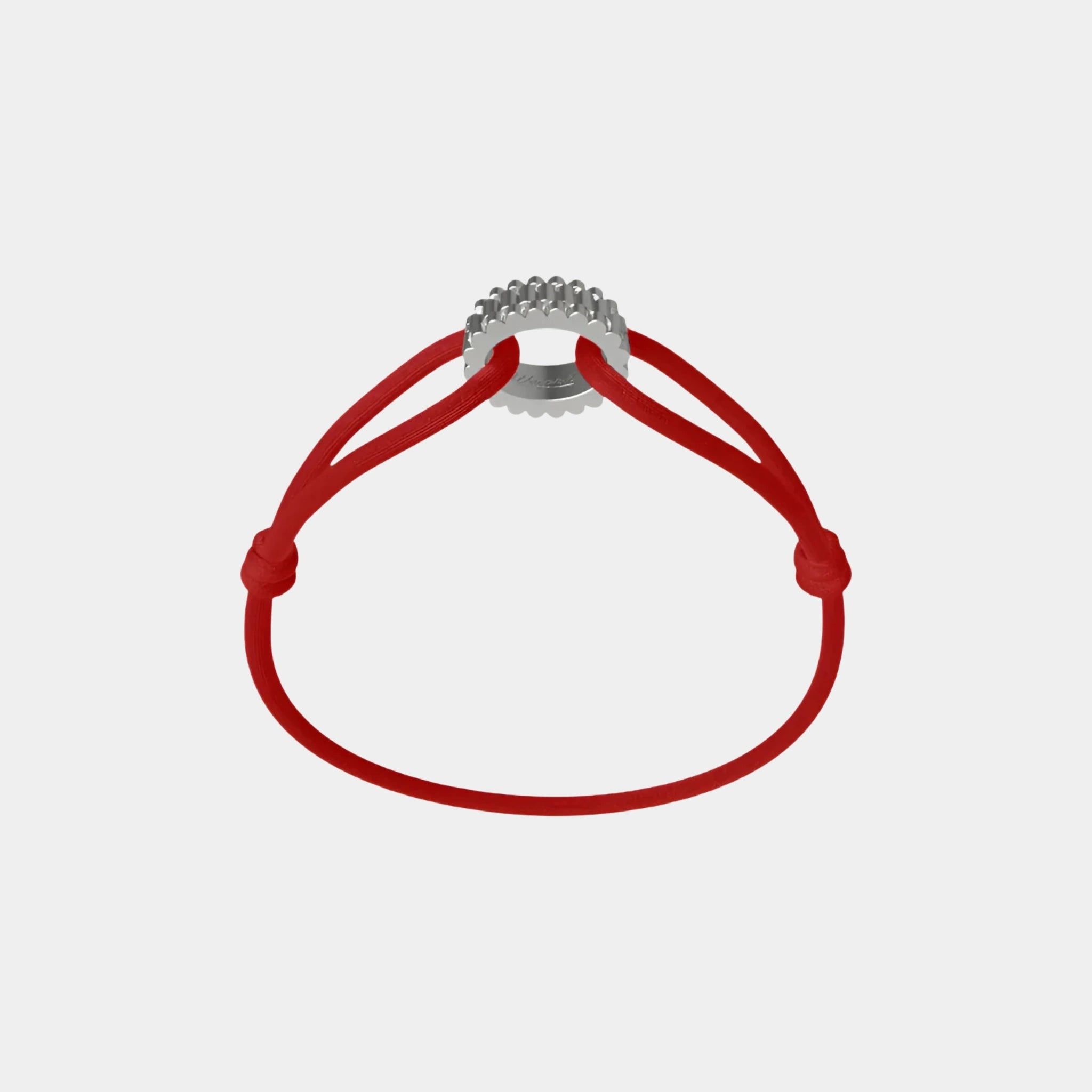 Wecord Regent Cord Bracelet, Red