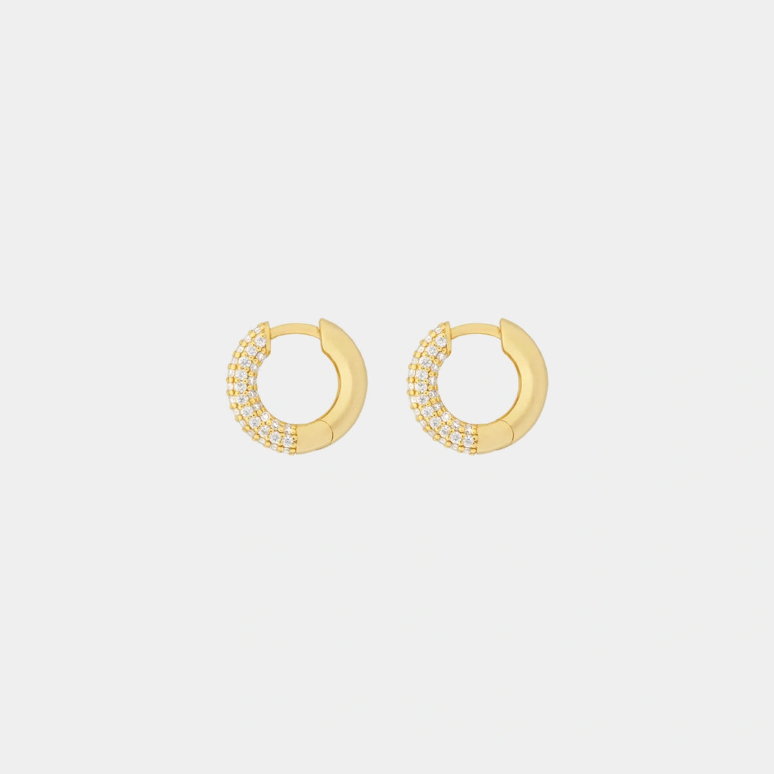 Wecord Soho Hoop Earrings, Golden