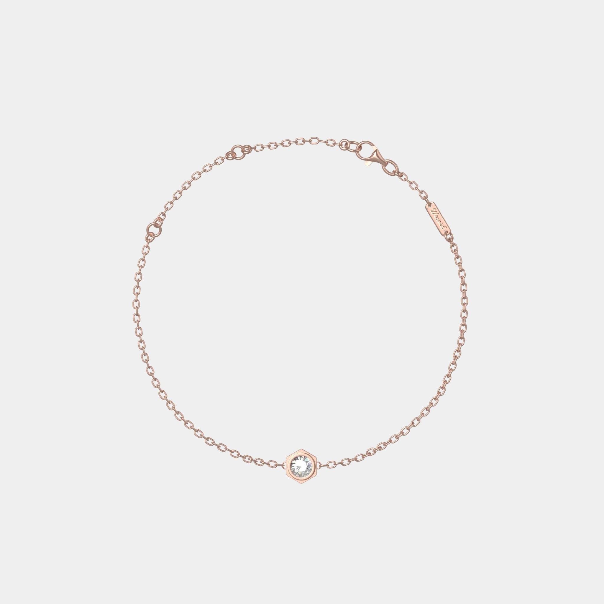 Wecord Unity bracelet, Rose Gold