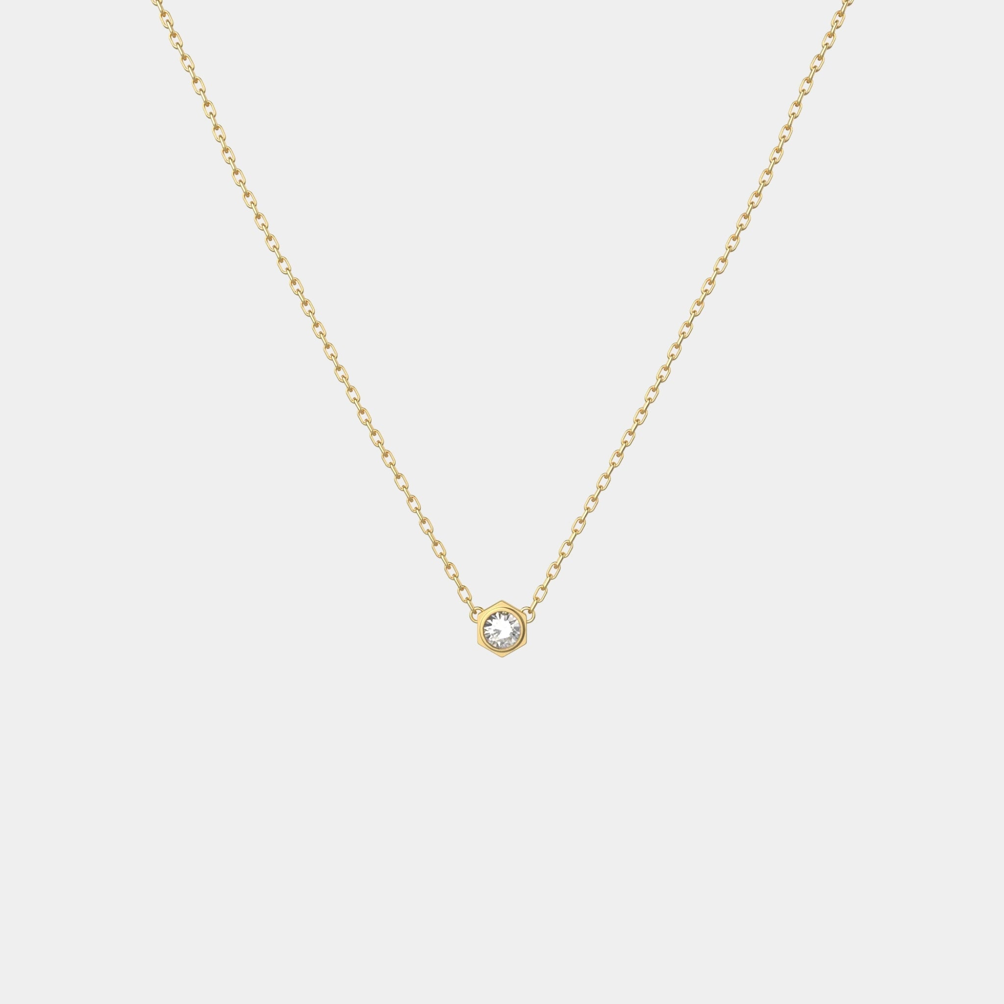 Wecord Unity necklace, Gold, Pendant