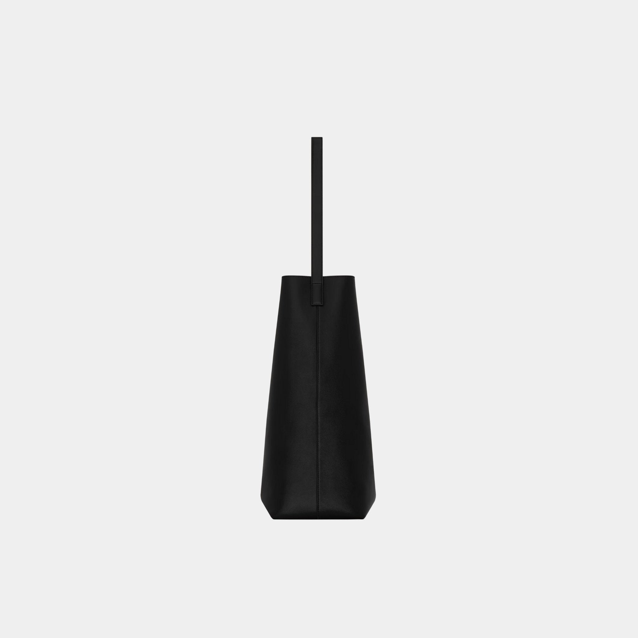 Yves Saint Laurent Bold Hobo Bag In Smooth Leather, Black, Side
