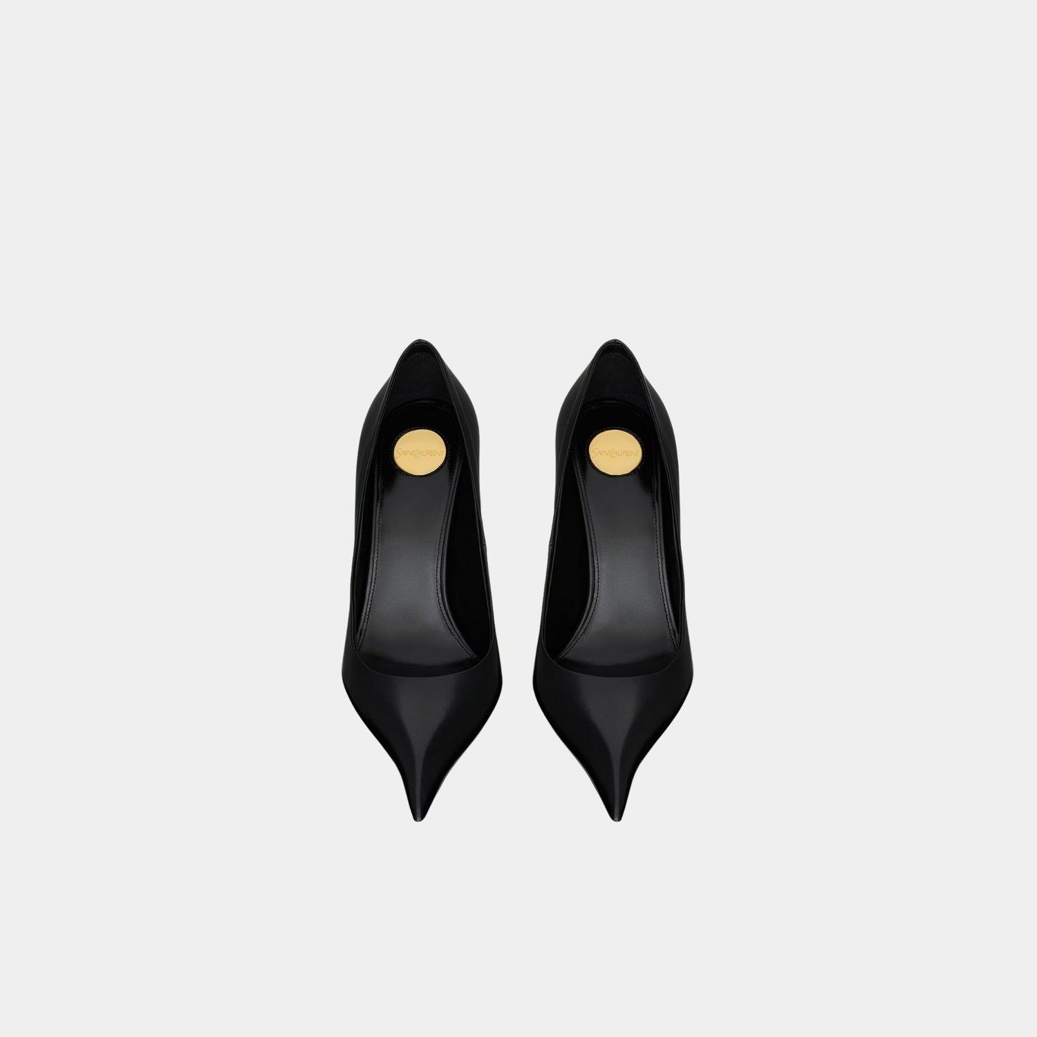 Yves Saint Laurent Elysee Pumps In Smooth Leather, Noir, Front