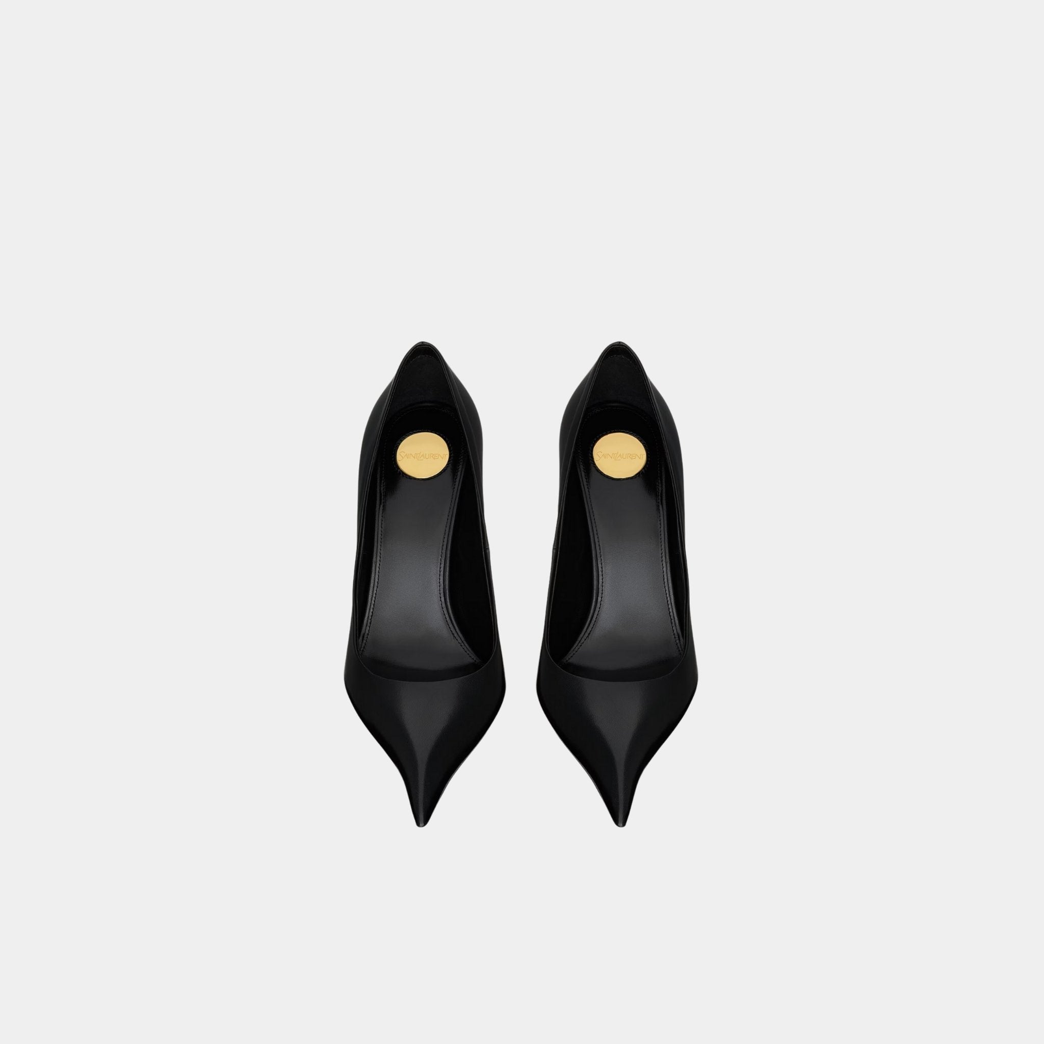 Yves Saint Laurent Elysee Pumps In Smooth Leather, Noir, Front