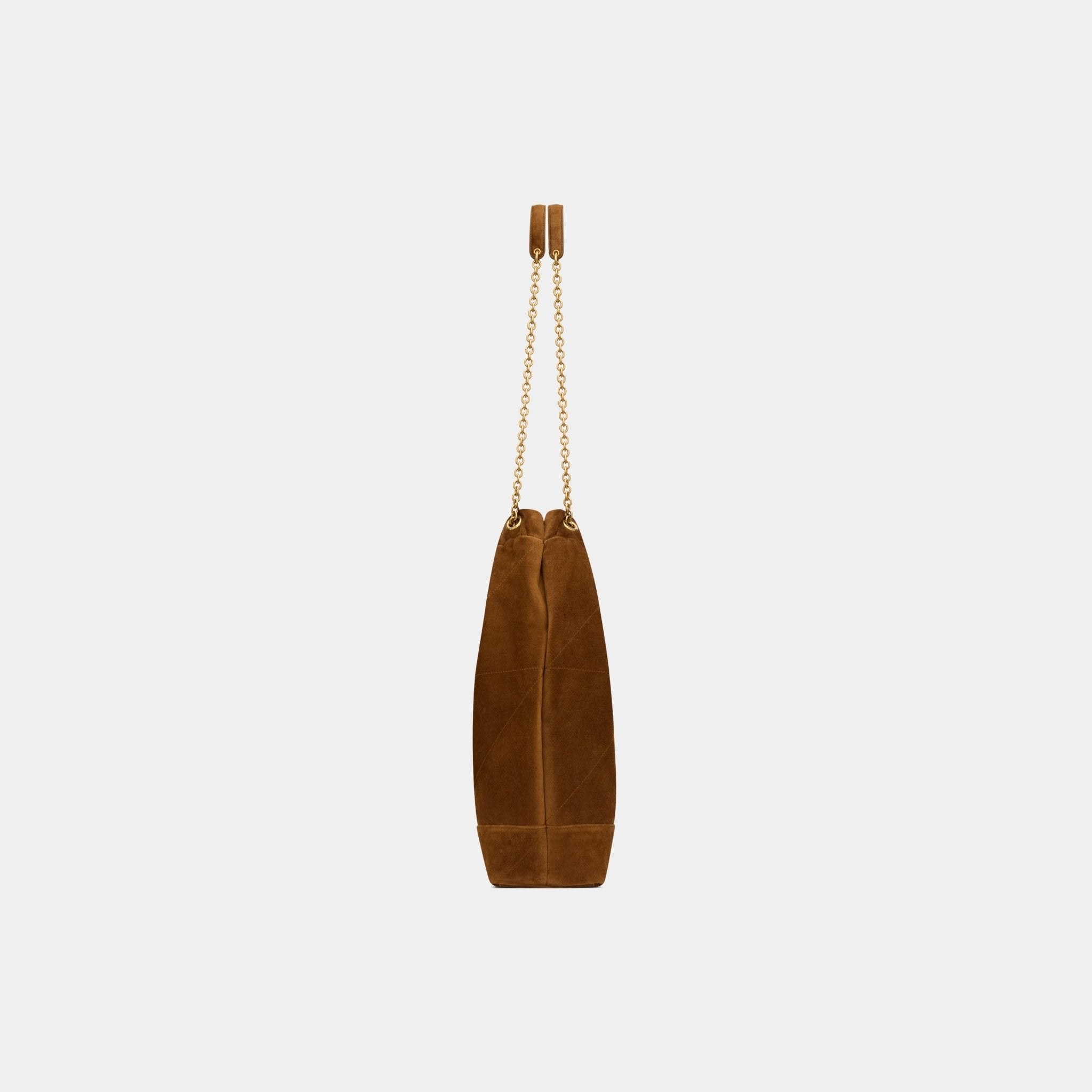 Yves Saint Laurent Jamie Large Pochon In Suede, Side