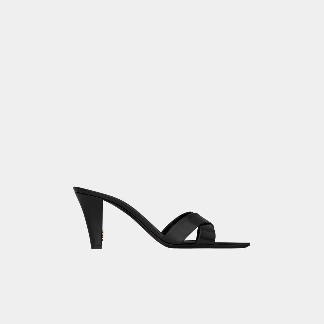Yves Saint Laurent Jill Mules In Smooth Leather, Side