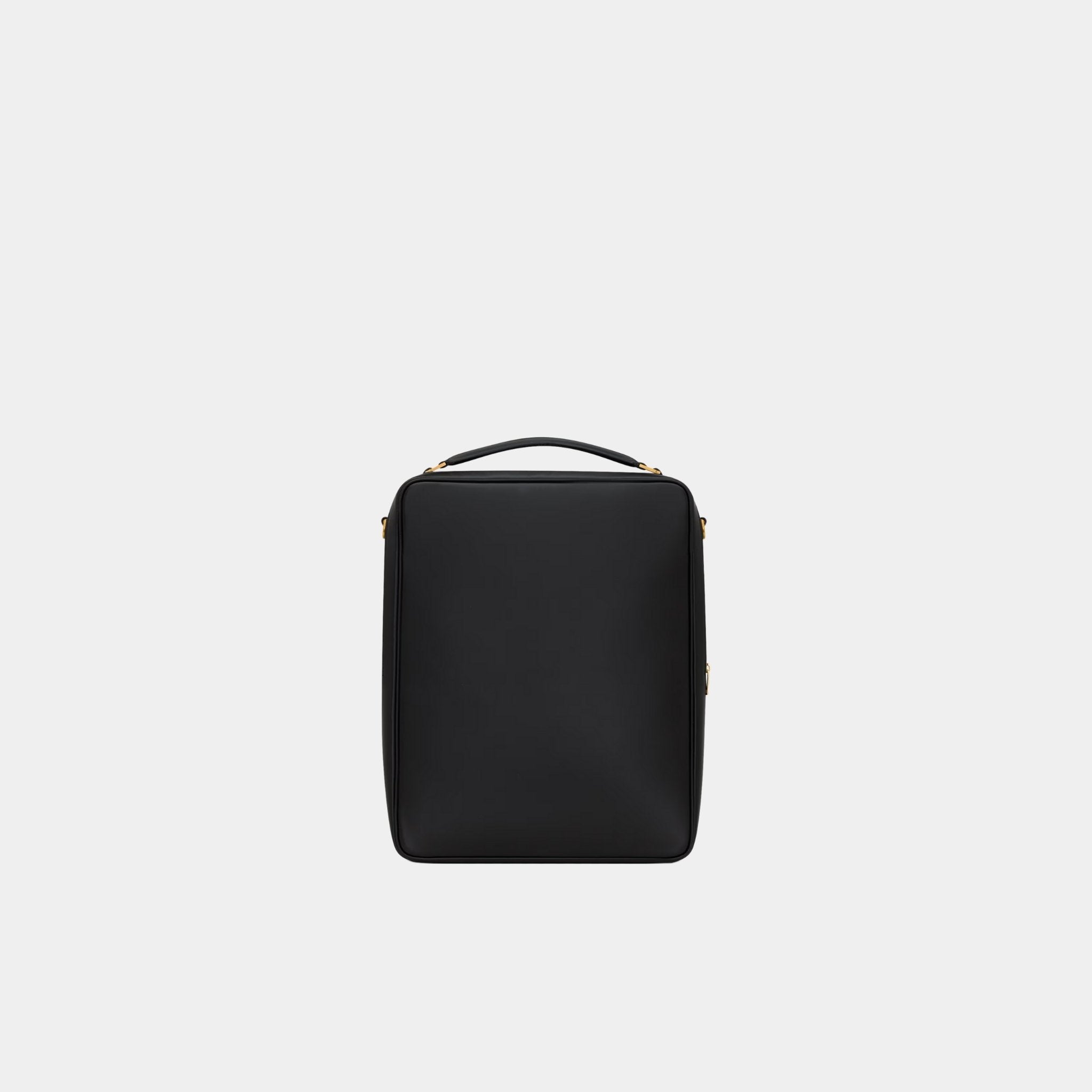 Yves Saint Laurent Large Case Smooth Leather With Gold-Tone Hardware, Black, Back