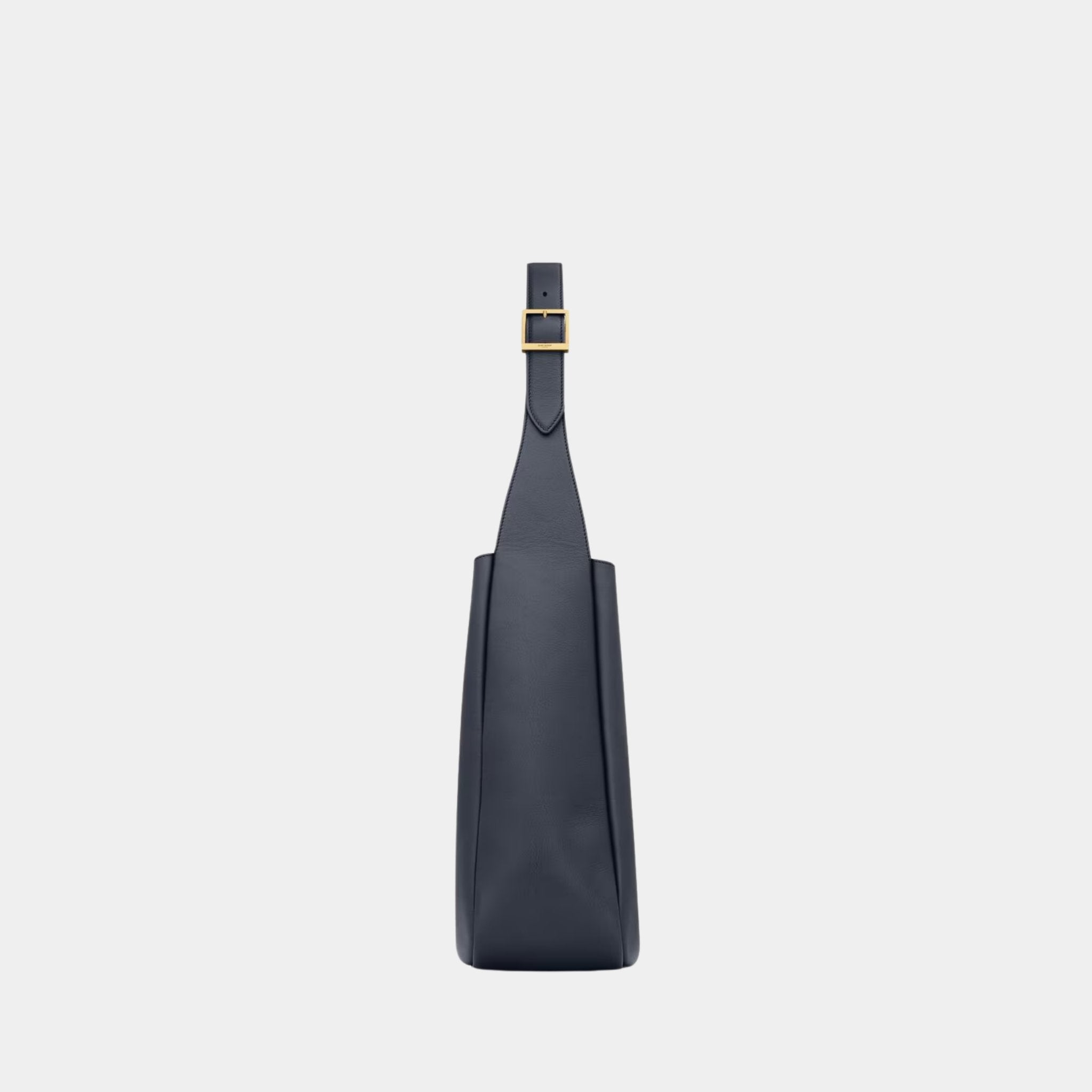 Yves Saint Laurent Le 5 A 7 Supple Large In Grained Leather, Bleu Abysse, Side
