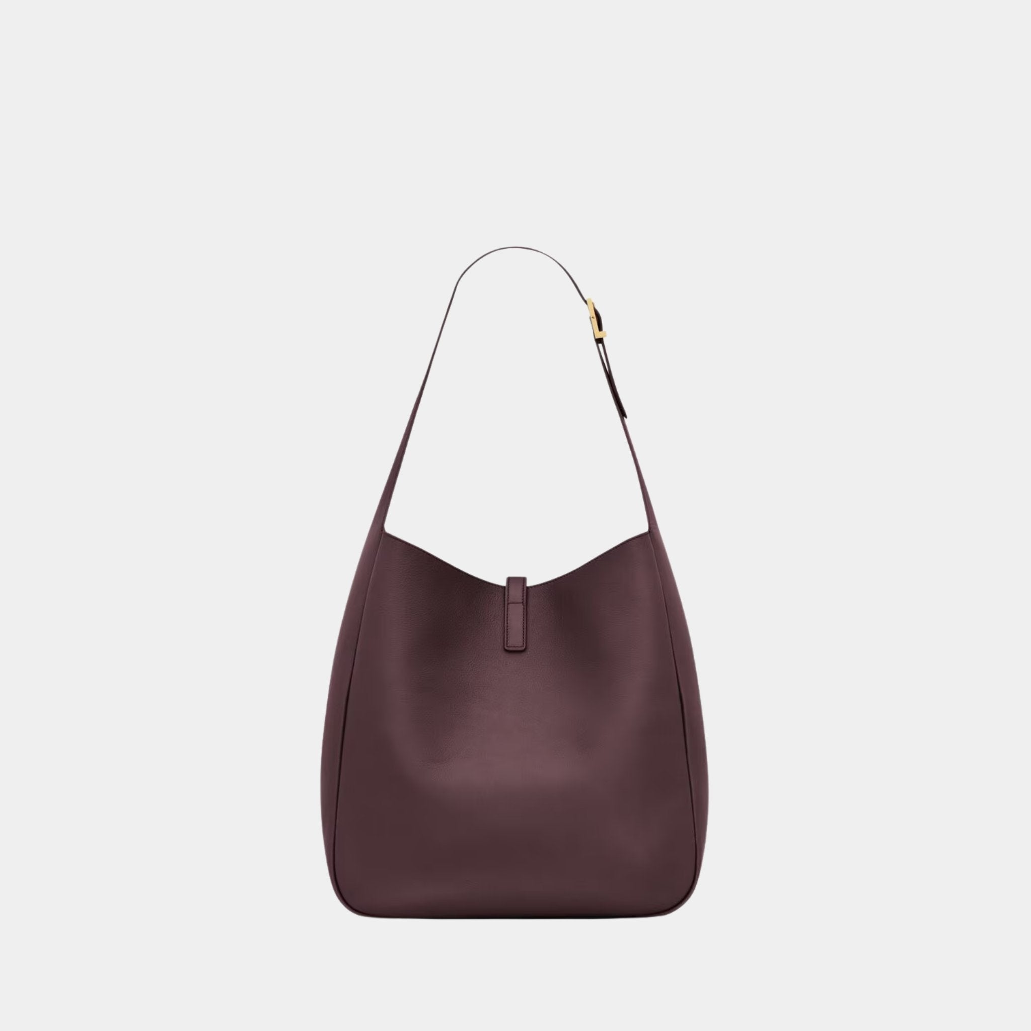 Yves Saint Laurent Le 5 A 7 Supple Large In Grained Leather, Brown, Back