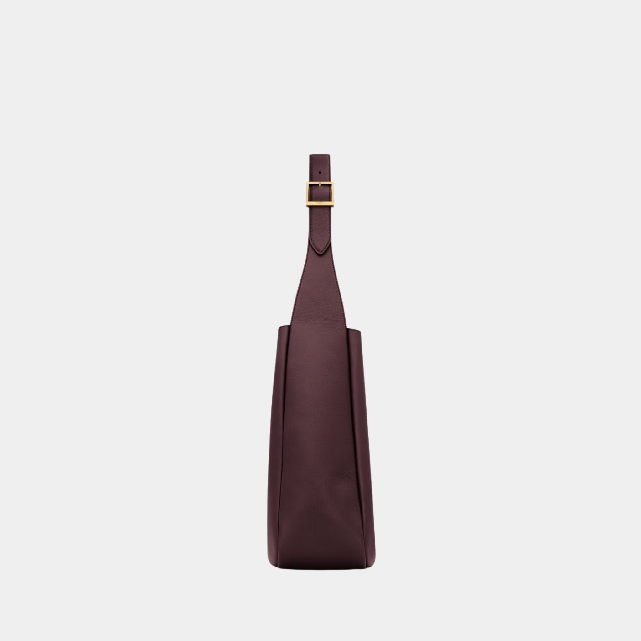 Yves Saint Laurent Le 5 A 7 Supple Large In Grained Leather, Brown, Side