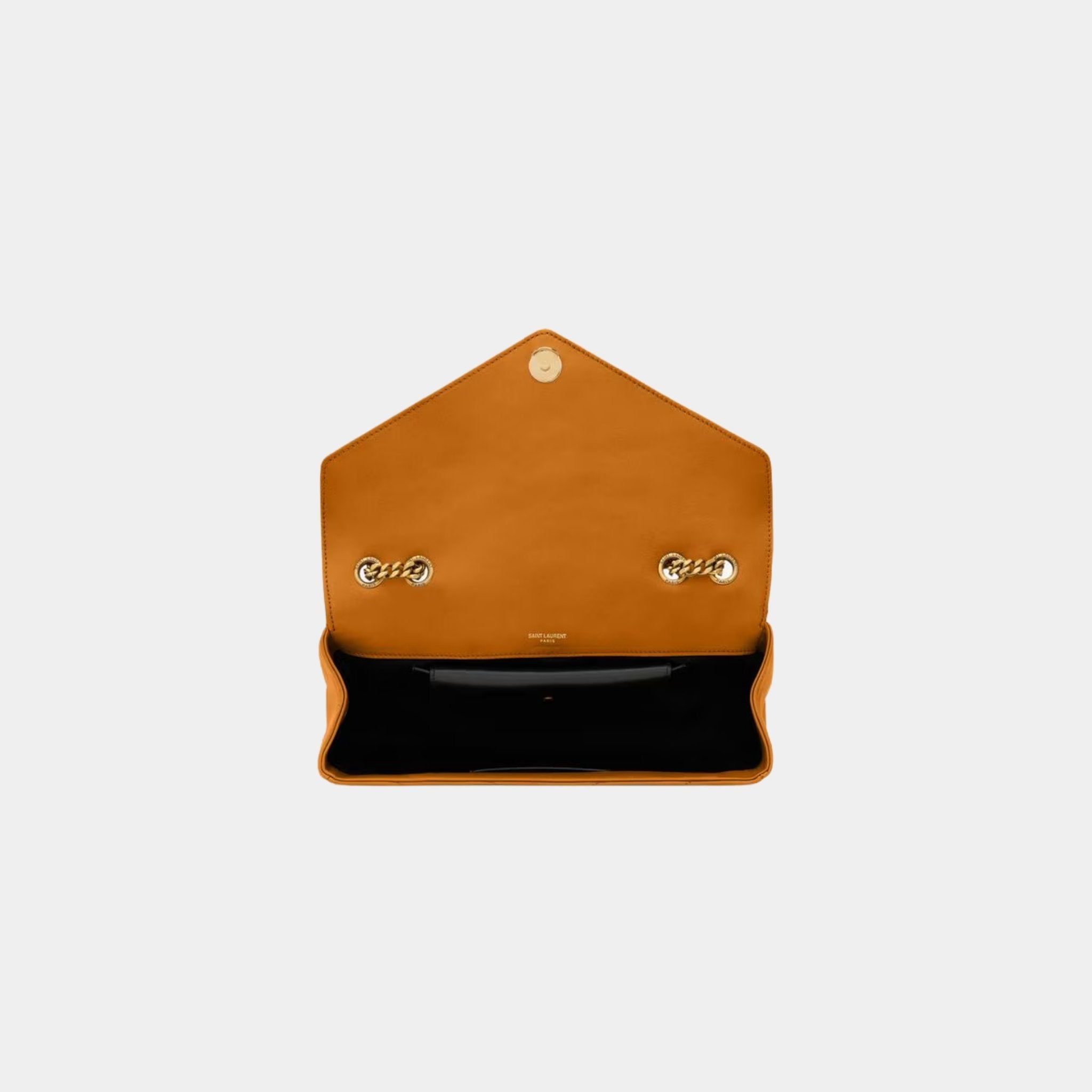 Yves Saint Laurent Loulou Medium In Matelasse Lambskin, Sunflower, Top