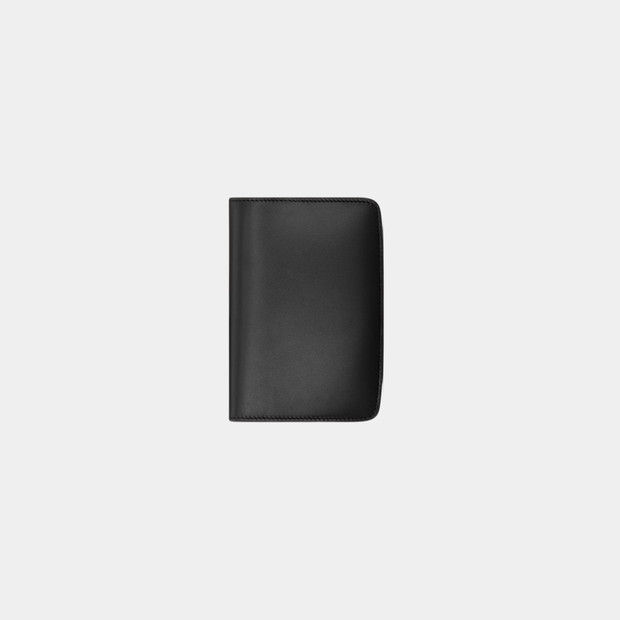 Yves Saint Laurent Voltaire Passport Case Calfskin, Black, Back