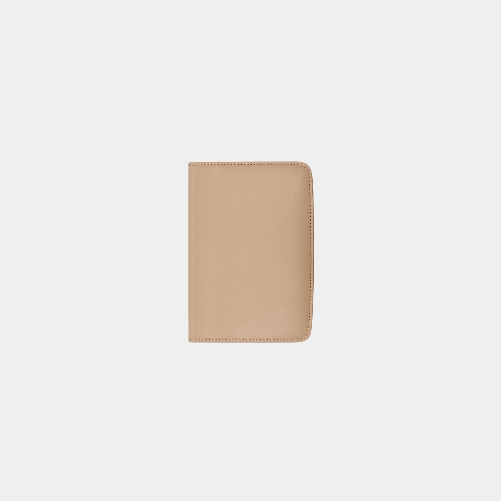 Yves Saint Laurent Voltaire Passport Case Calfskin, DK Toffee, Back