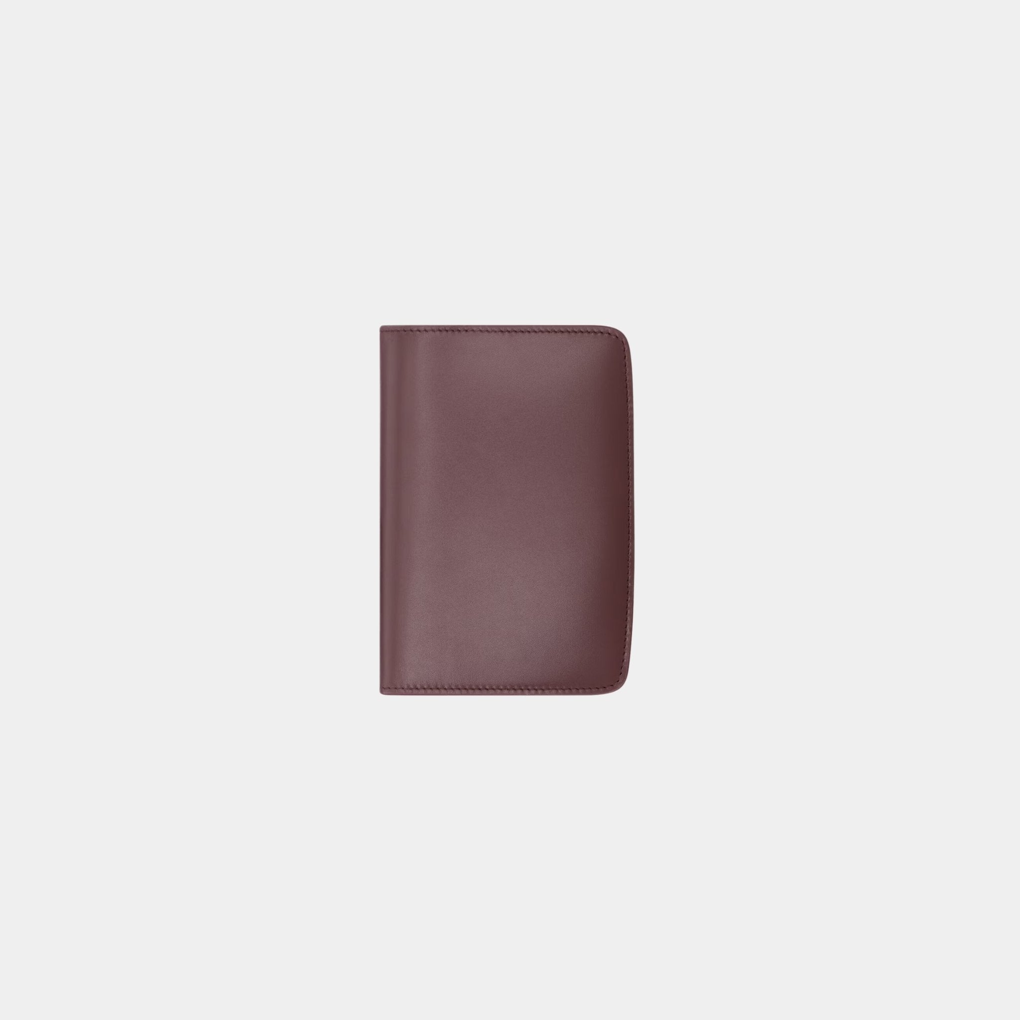 Yves Saint Laurent Voltaire Passport Case Calfskin, Hot Wine, Back