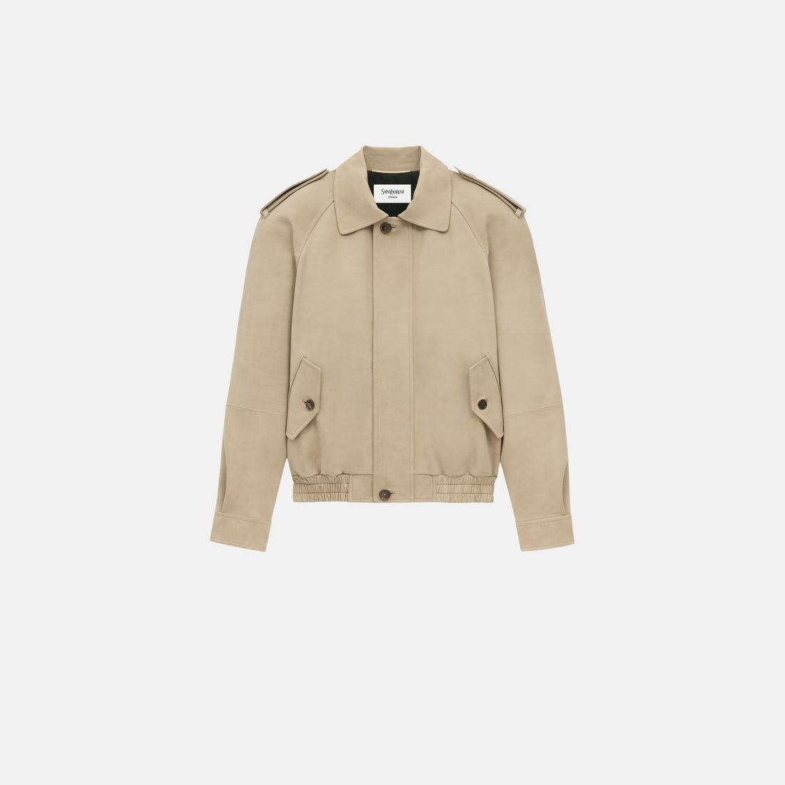 Yves Saint Laurent Bomber Jacket In Nubuck, Front