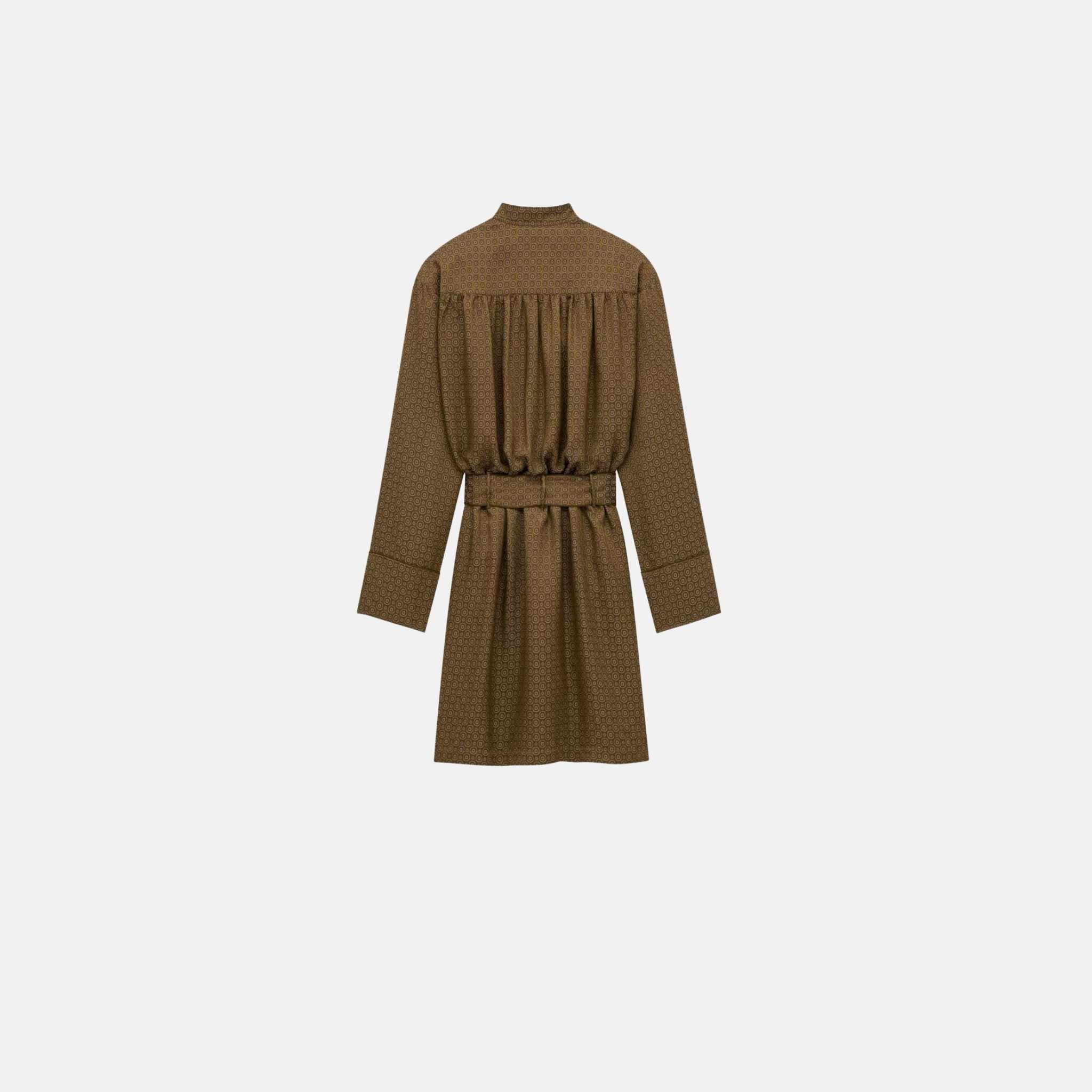 Yves Saint Laurent Dress In Medallion Jacquard, Back