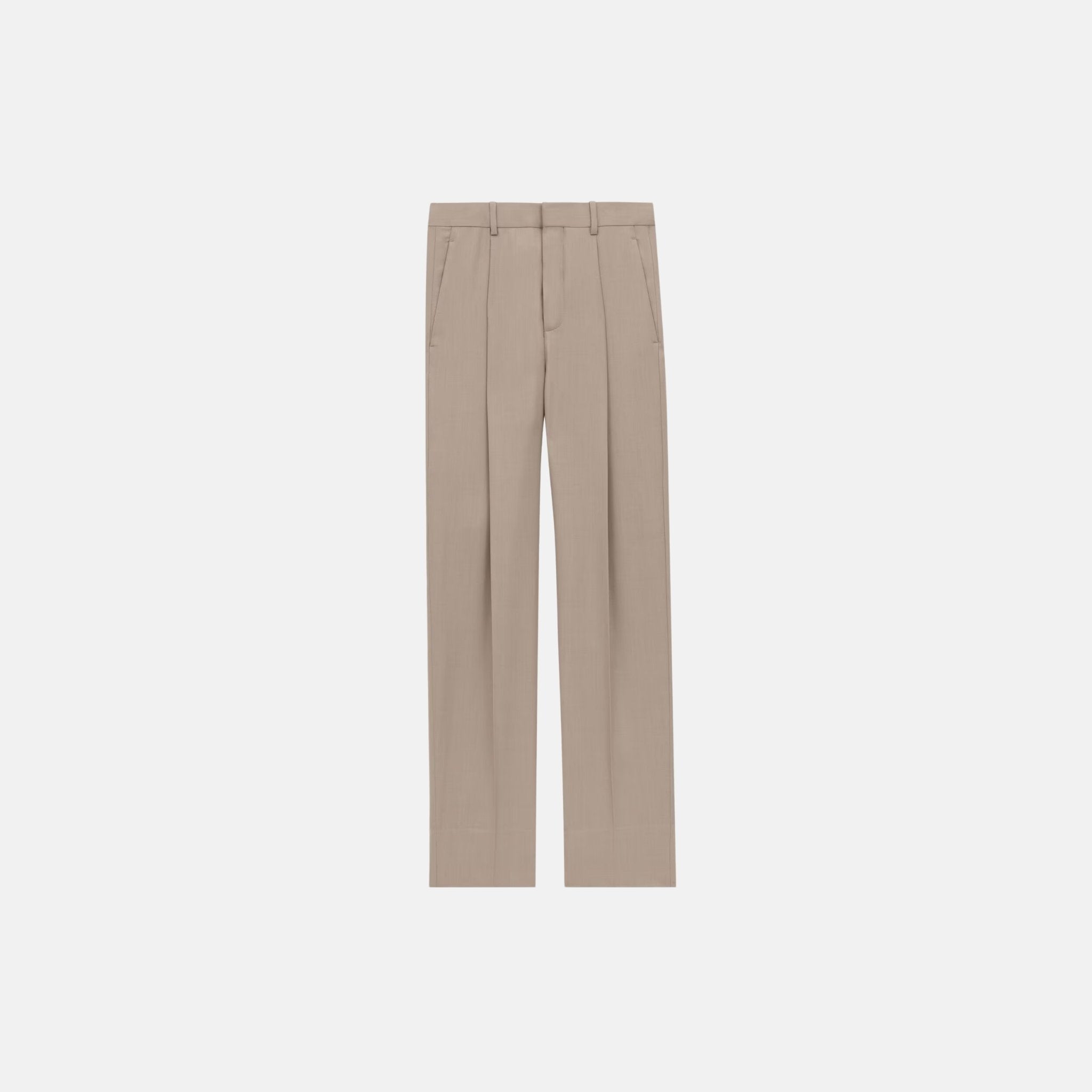 Yves Saint Laurent High Waisted Pants In Cashmere, Front