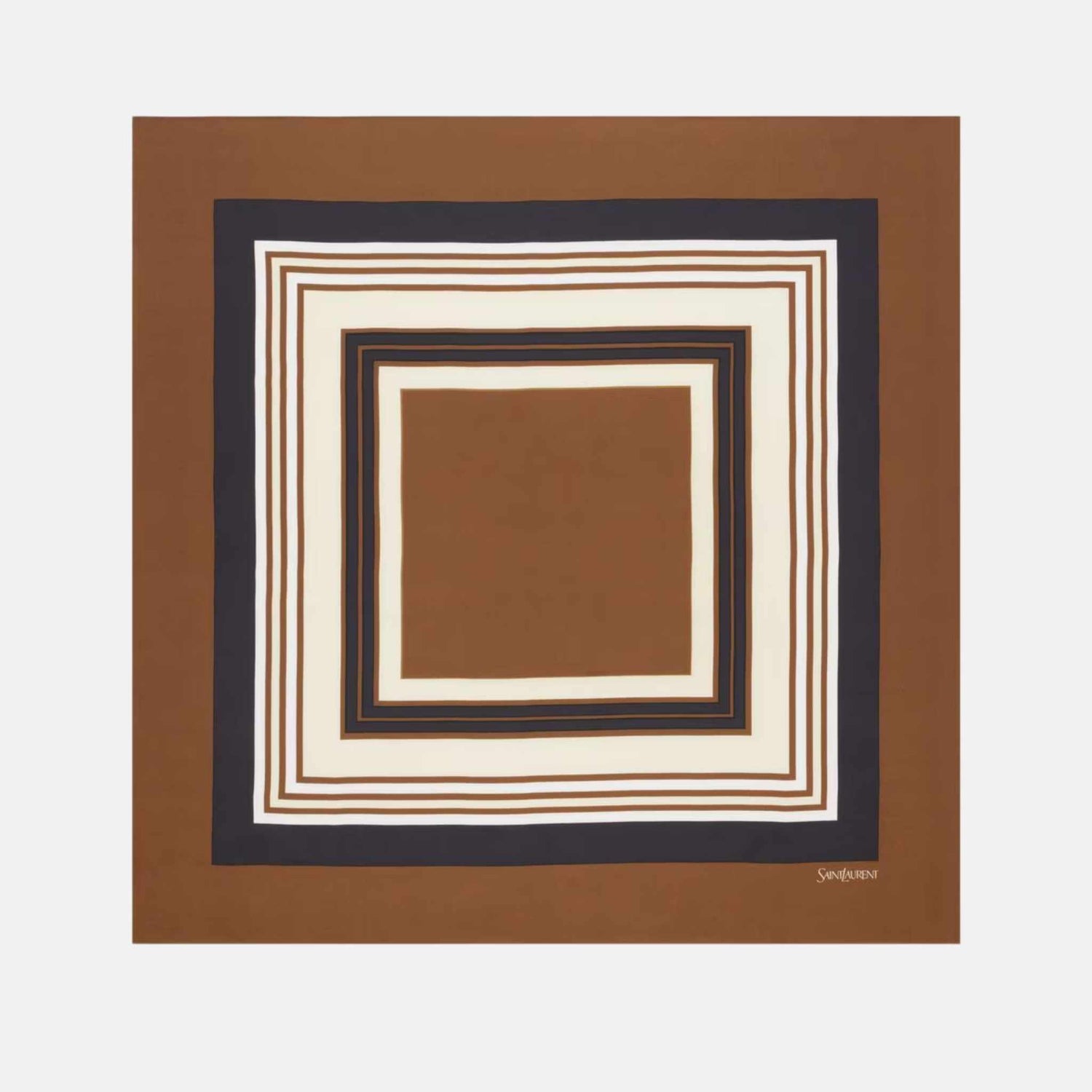 Yves Saint Laurent Square Scarf In Square Silk Twill, Full