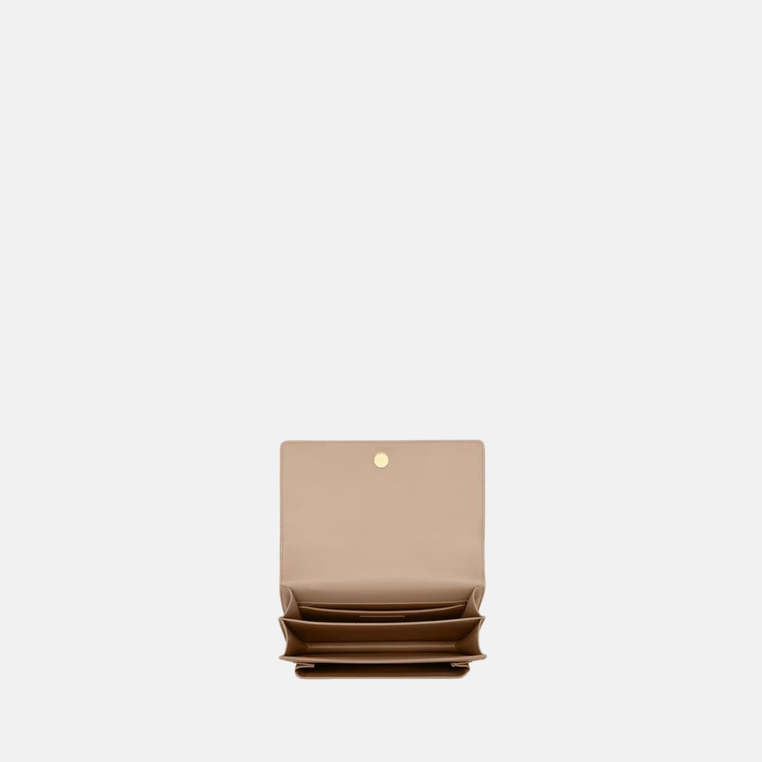Yves Saint Laurent Sunset Medium In Smooth Leather, Beige, Inside