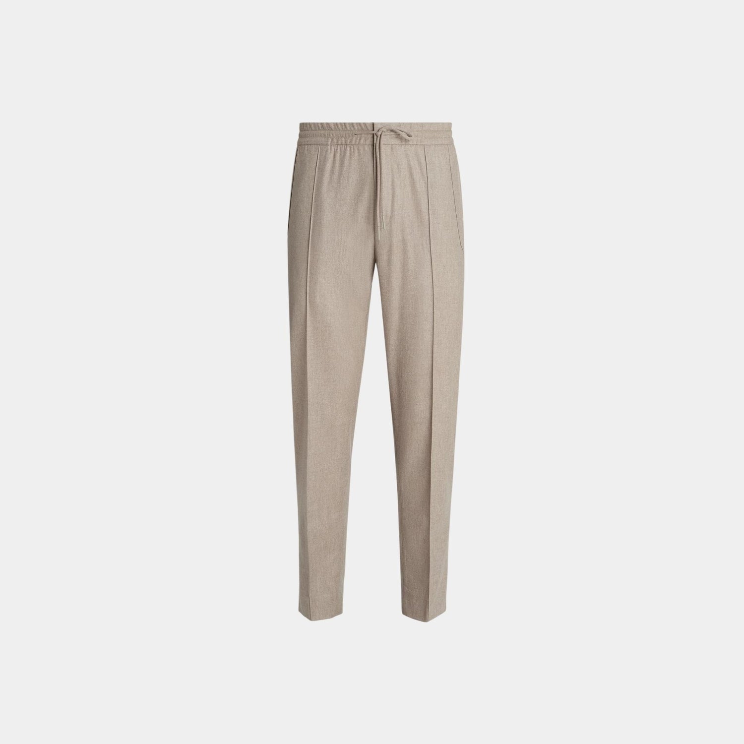 Zegna 15milmil15 Wool Joggers, Light Taupe, Front