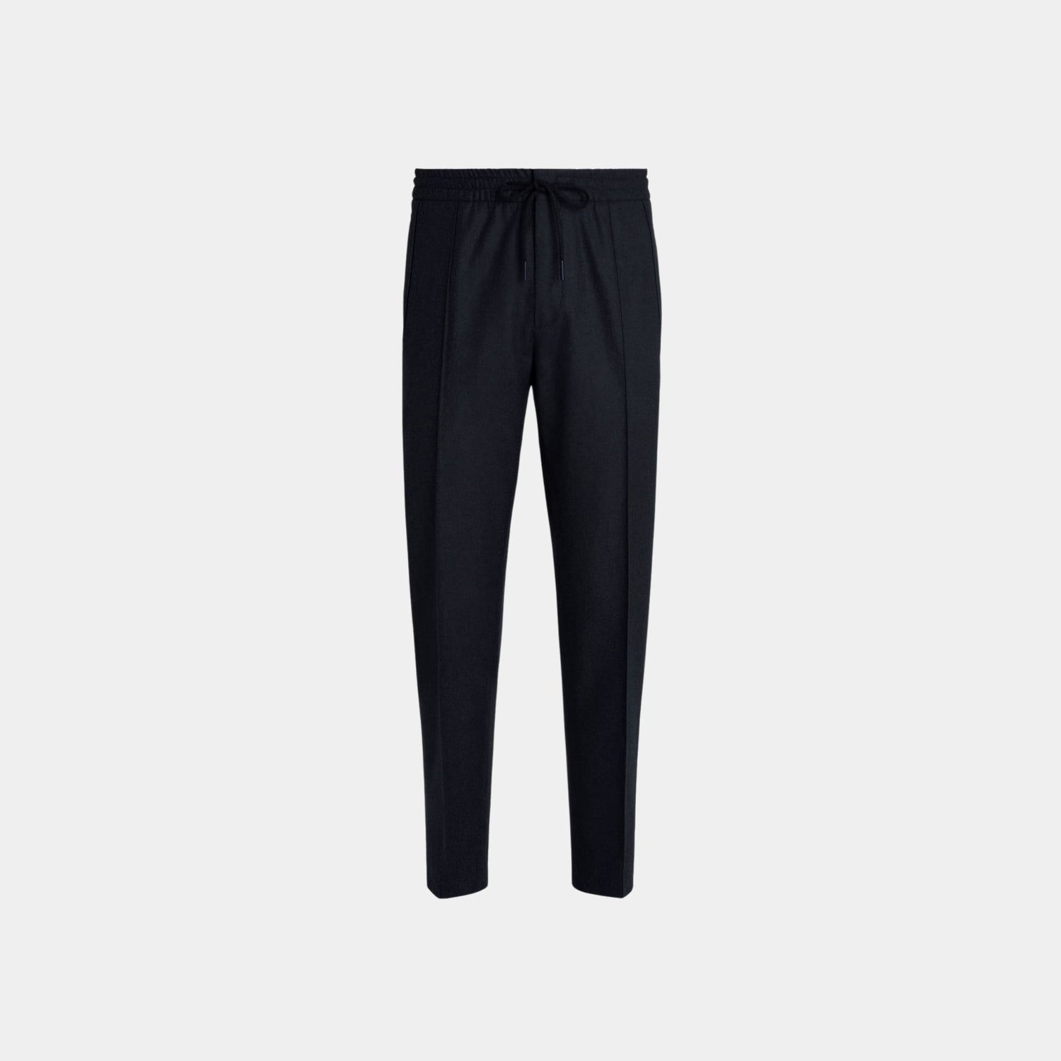 Zegna 15milmil15 Wool Joggers, Navy Blue, Front