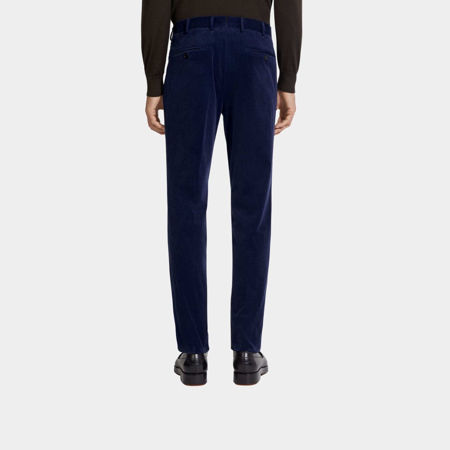 Zegna Cashco Pants, Ink Blue, Back