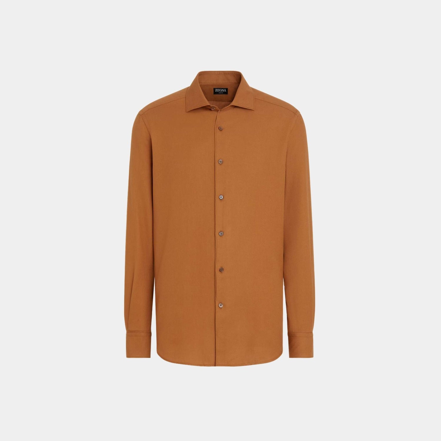 Zegna Cashco Shirt, Dark Foliage, Front