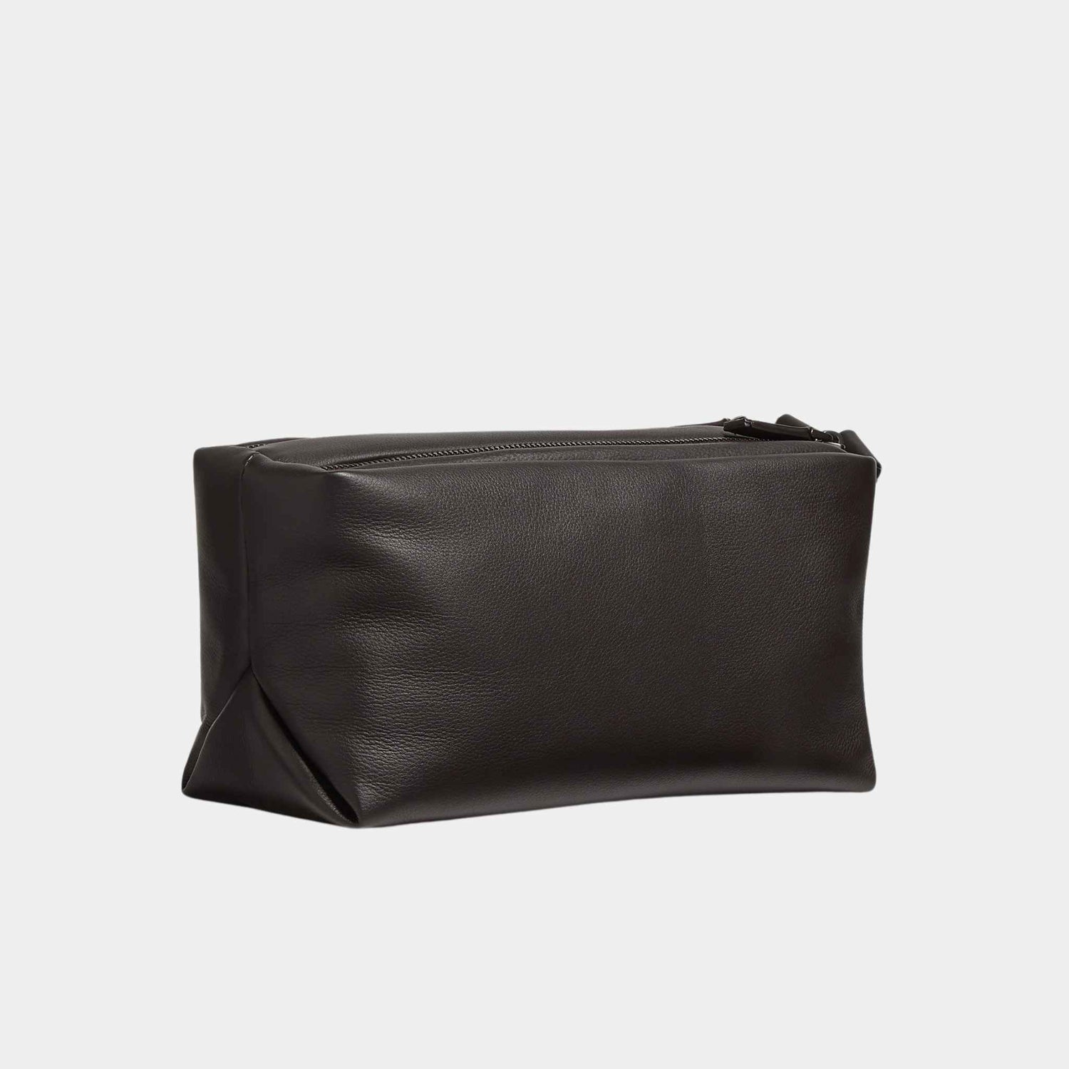 Zegna Dark Brown SECONDSKIN Softy Pouch, Side