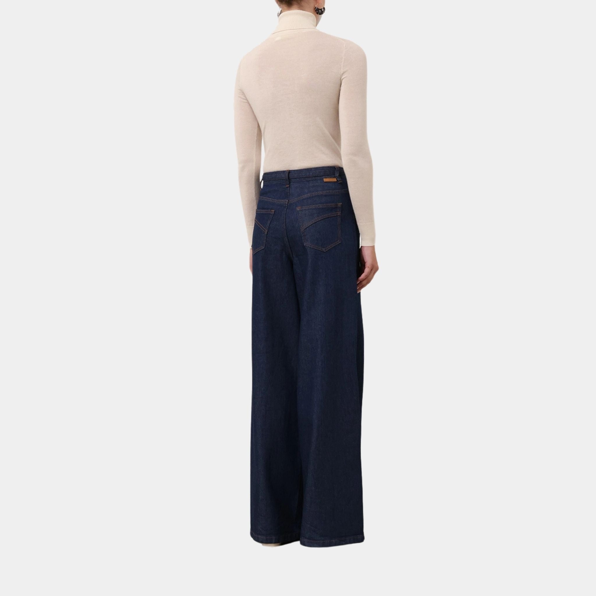 Zimmermann Classic Turtle Neck Sweater, Model, Back