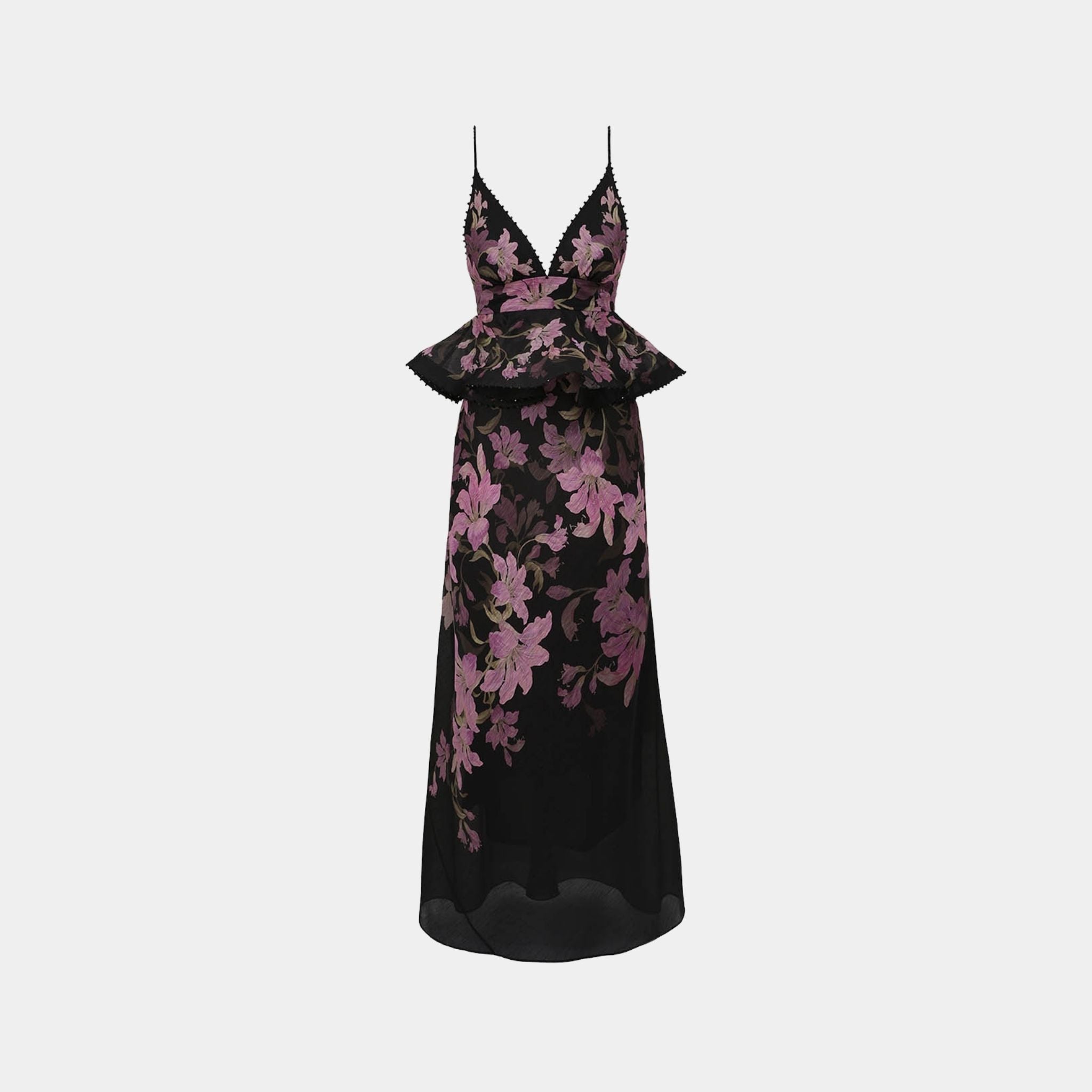 Zimmermann Dawning Ruffle Slip Dress, Front