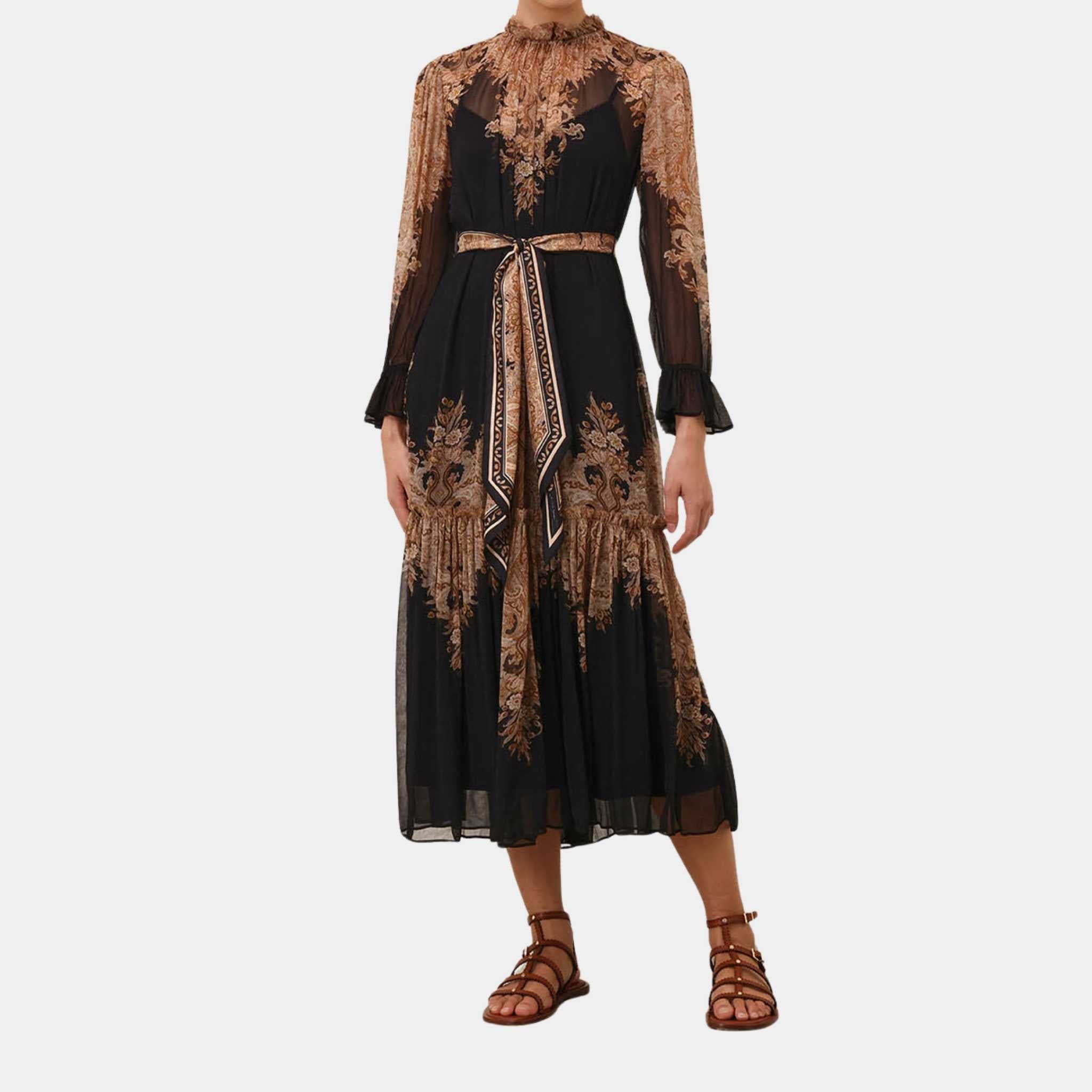 Zimmermann Dawning Tubular Midi Dress, Model, Front