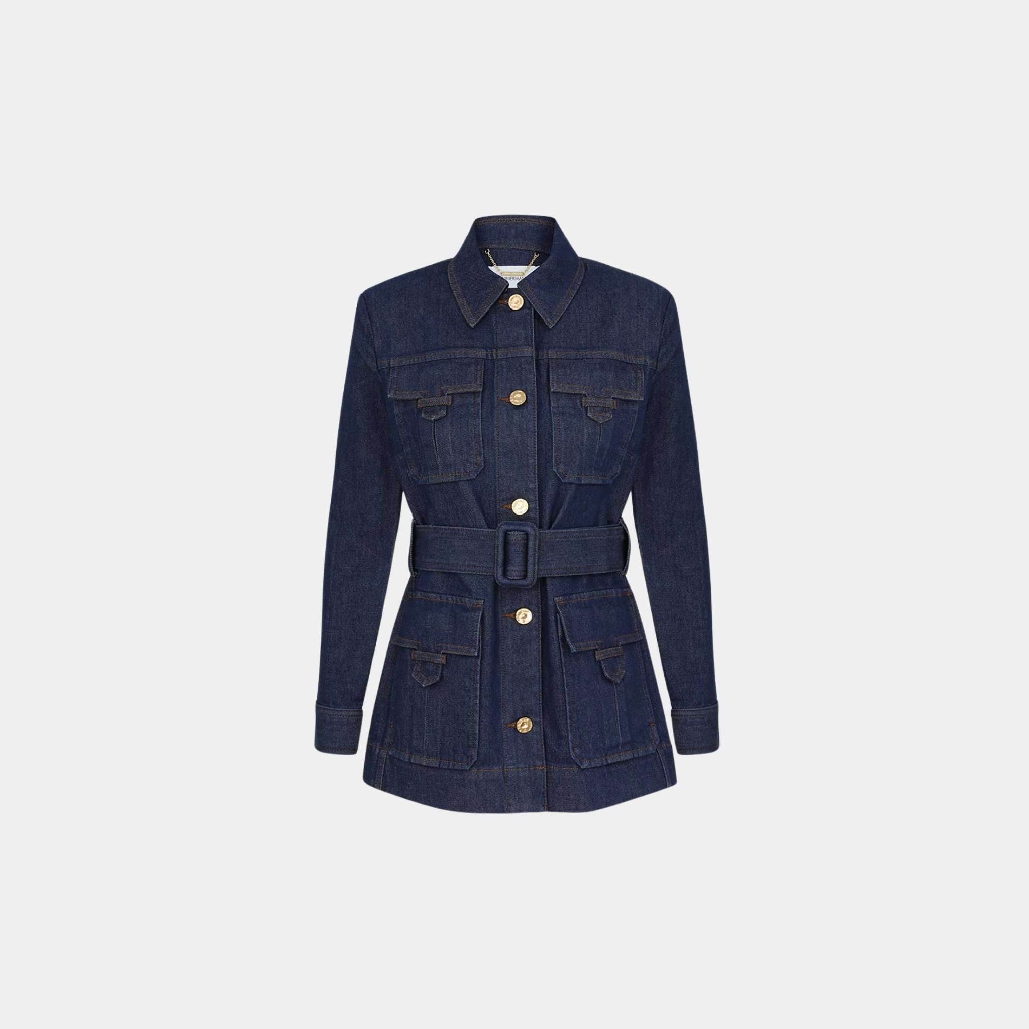 Zimmermann Denim Safari Jacket, Front