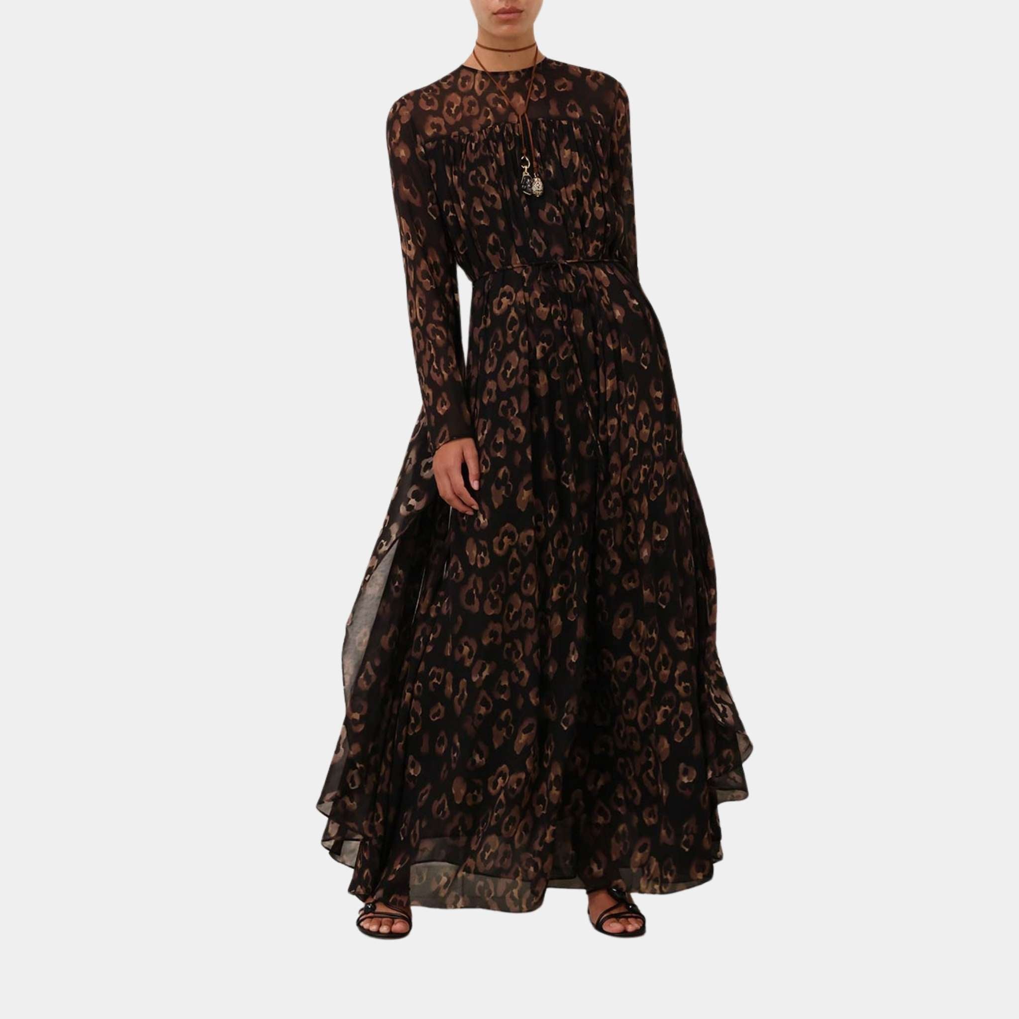 Zimmermann Illuminate Batwing Gown, Model, Front