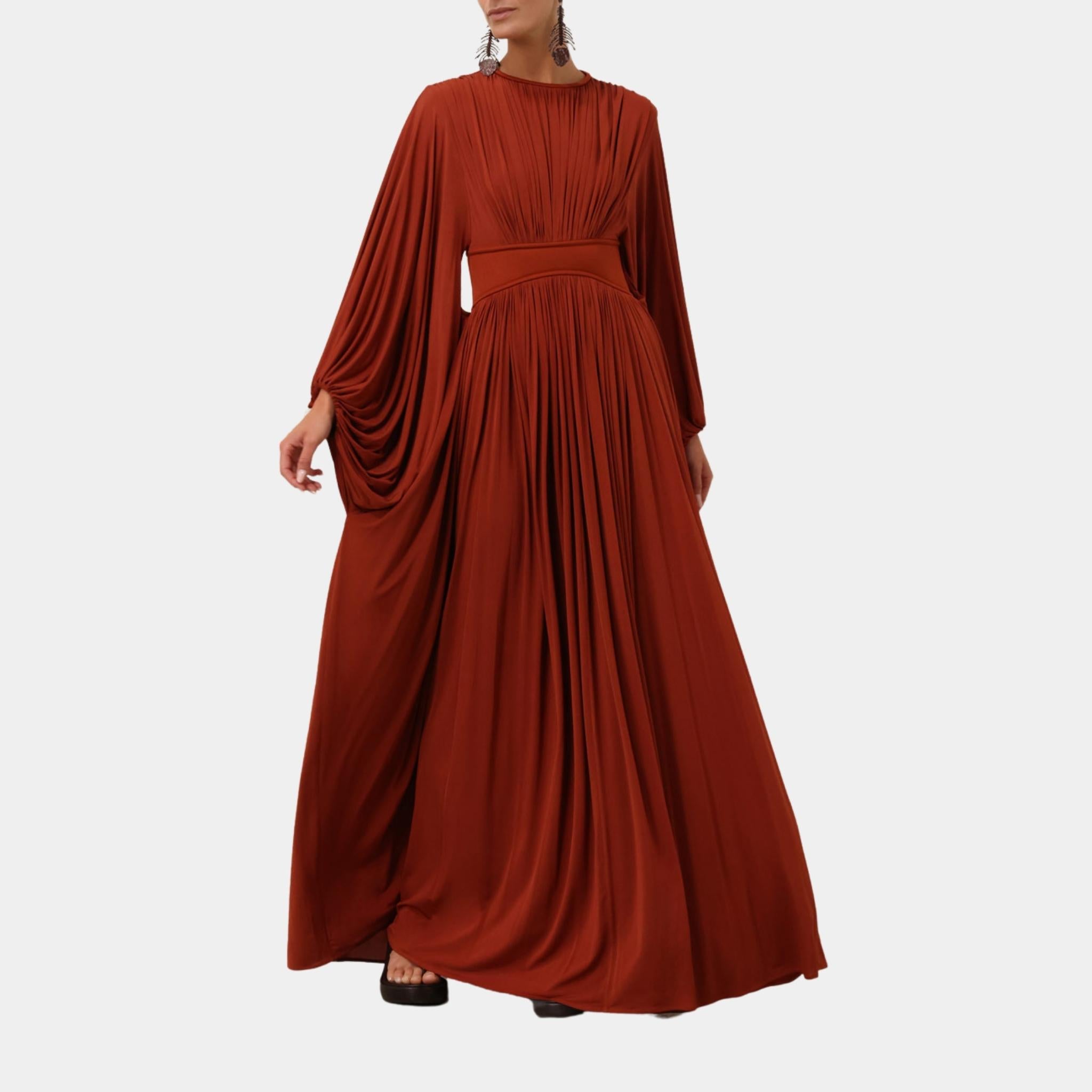 Zimmermann Illuminate Batwing Maxi Dress, Model, Front