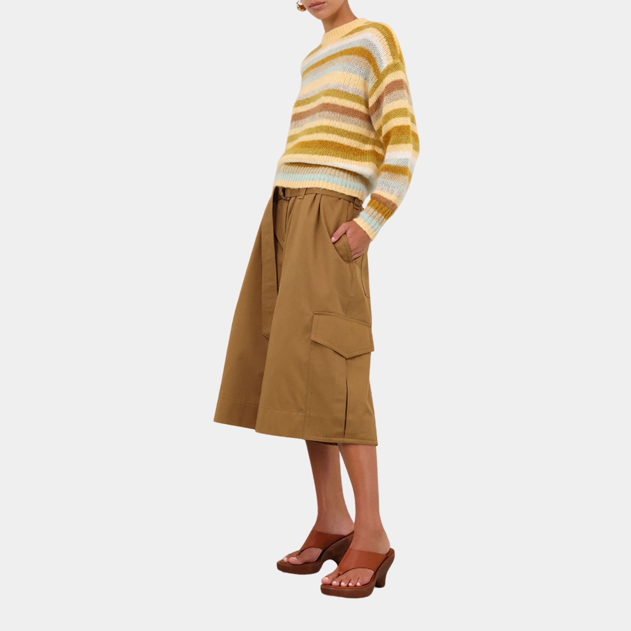 Zimmermann Illuminate Blouson Sweater, Model, Front