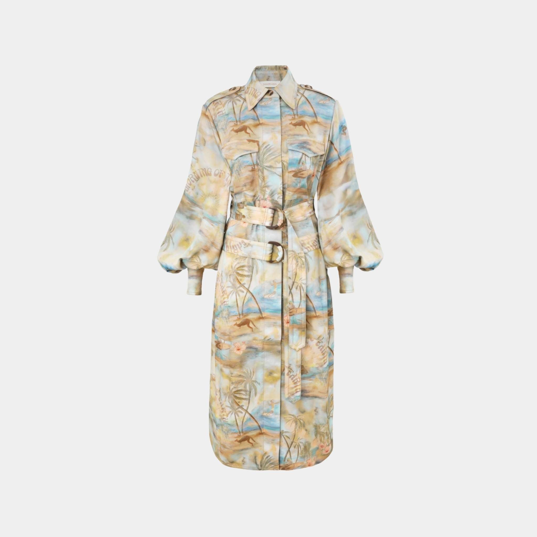 Zimmermann Illuminate Cargo Midi Dress, Front