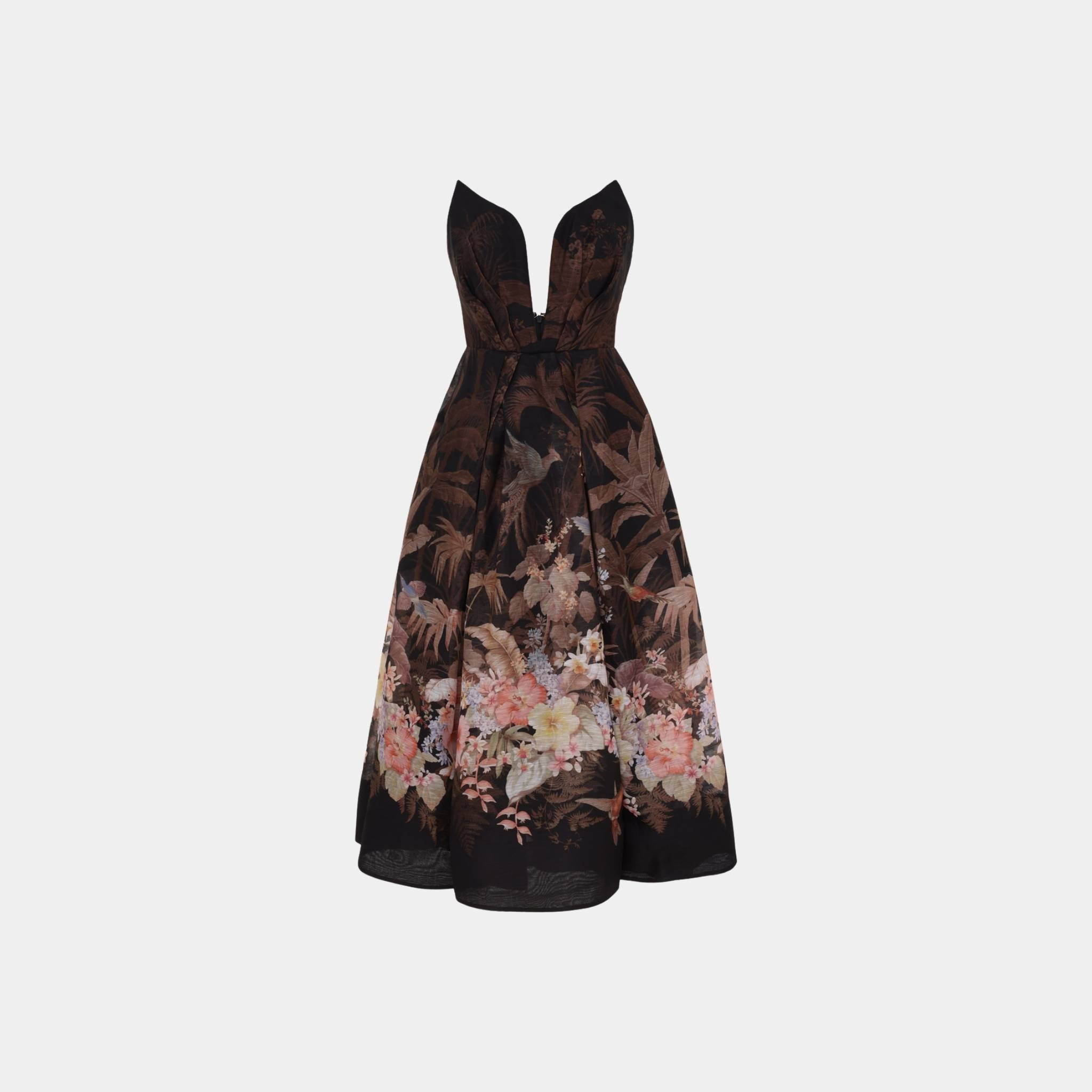 Zimmermann Illuminate Draped Midi Dress, Front