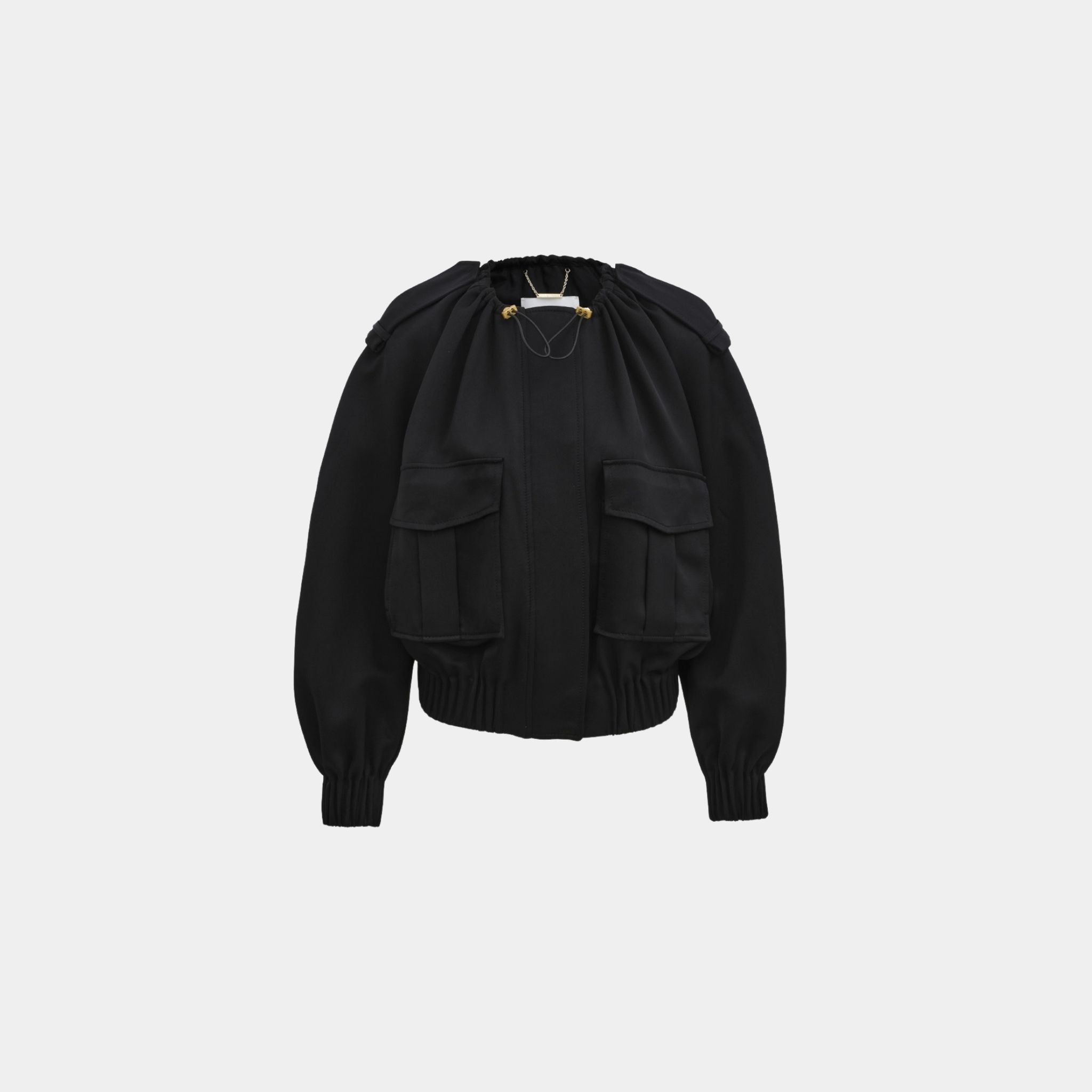 Zimmermann Illuminate Drawstring Bomber, Model, Front