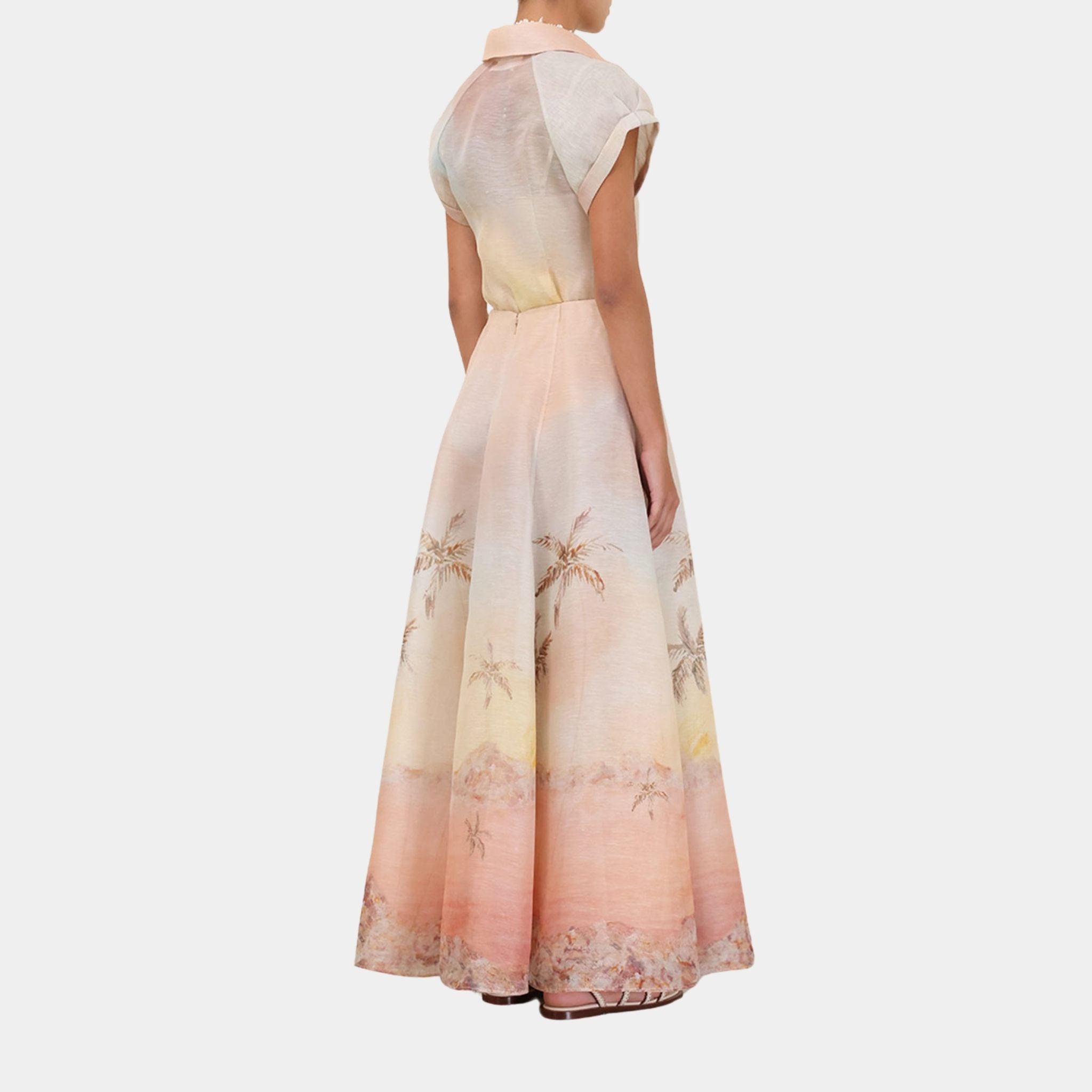 Zimmermann Illuminate Fitted Blouse, Model, Back