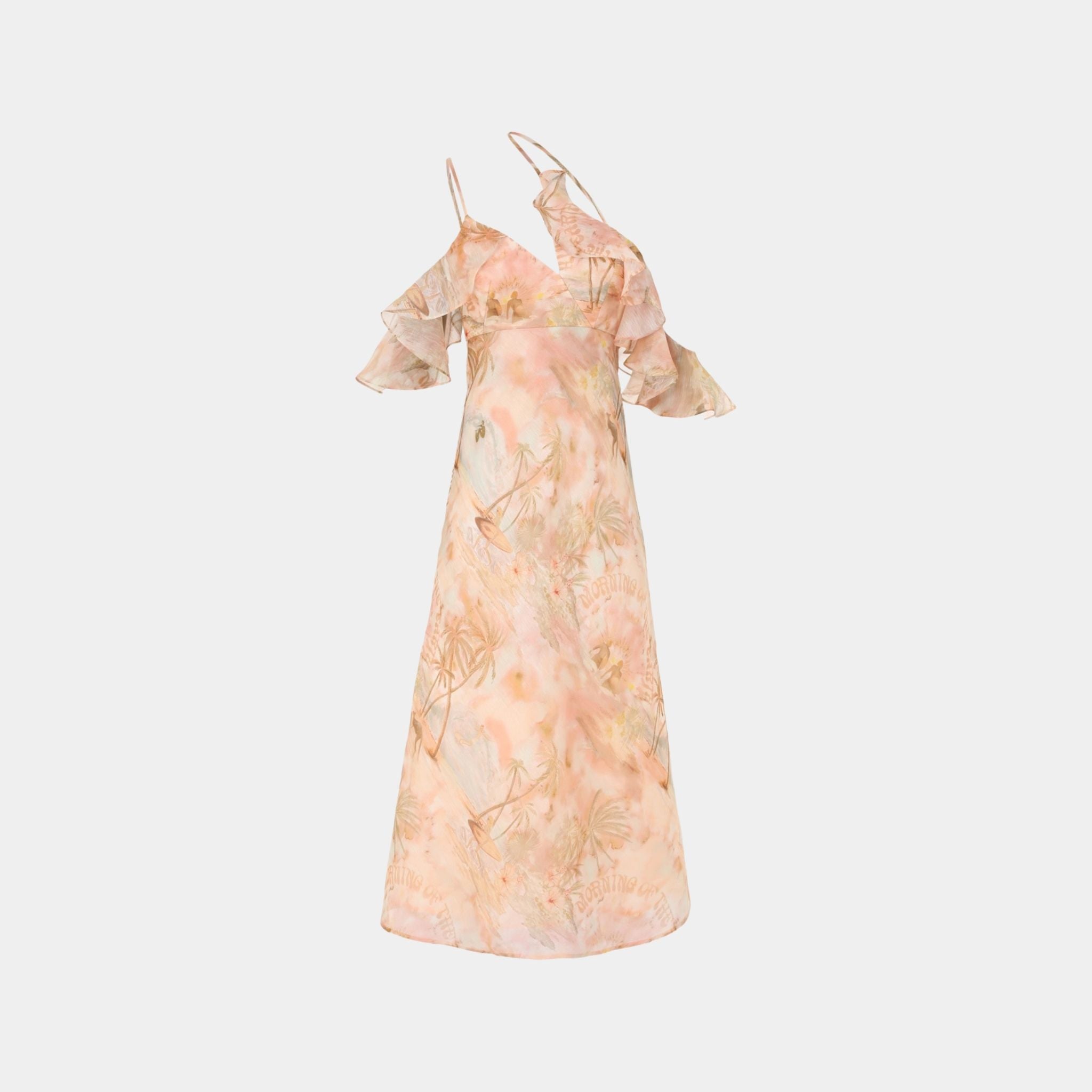 Zimmermann Illuminate Flutter Slip Dress, Front